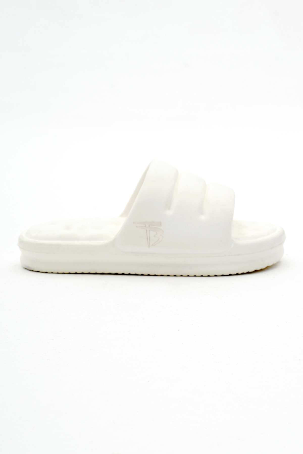 Kadın Beyaz Rahat Kalıp Dilimli Model Önü Açık Eva Terlik - Görsel 3