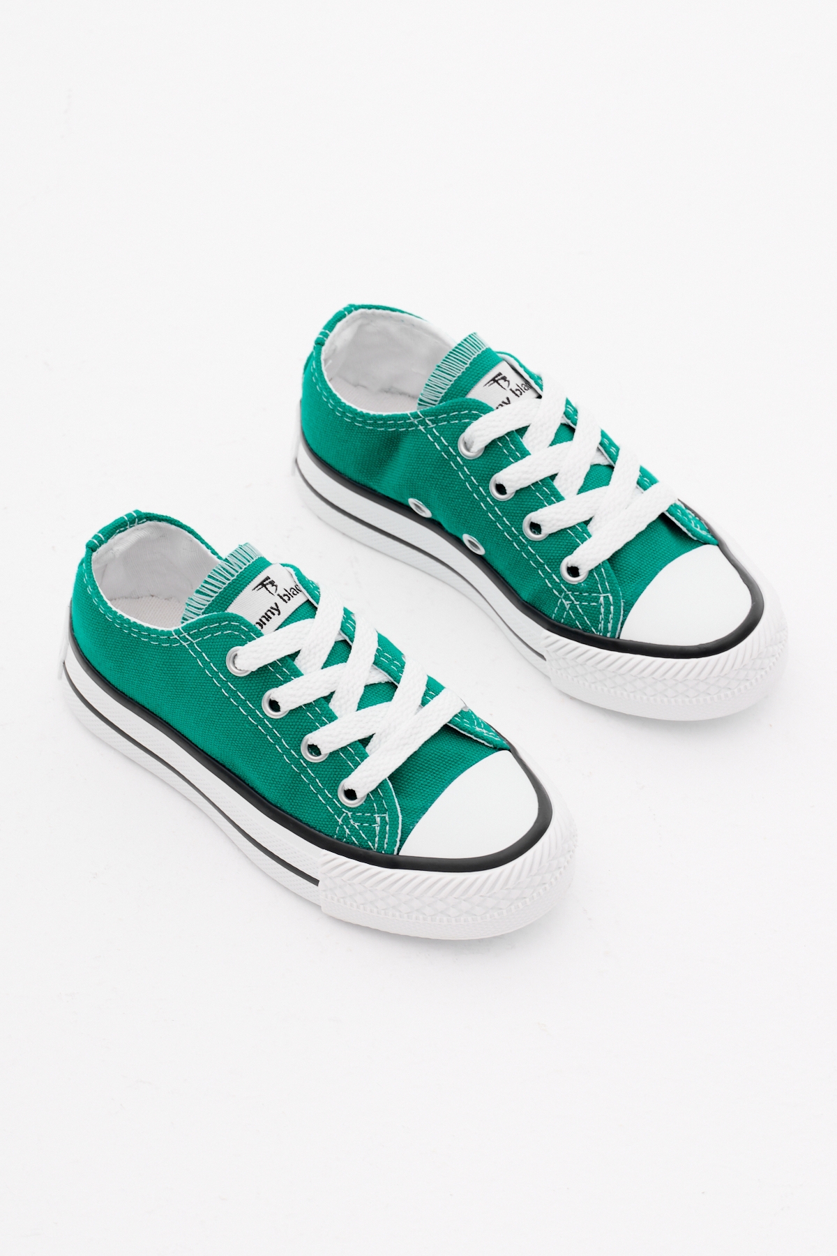 Çocuk Unisex Yeşil Rahat Kalıp Bağcıklı Spor Ayakkabı - Görsel 3
