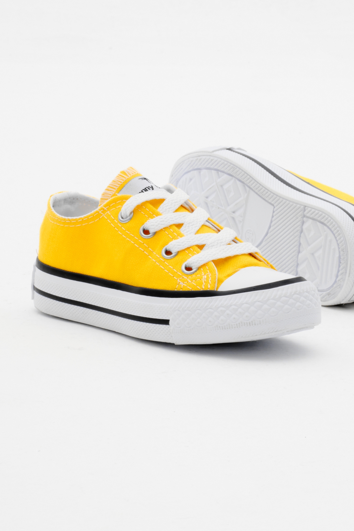 Çocuk Unisex Sarı Rahat Kalıp Bağcıklı Spor Ayakkabı - Görsel 5