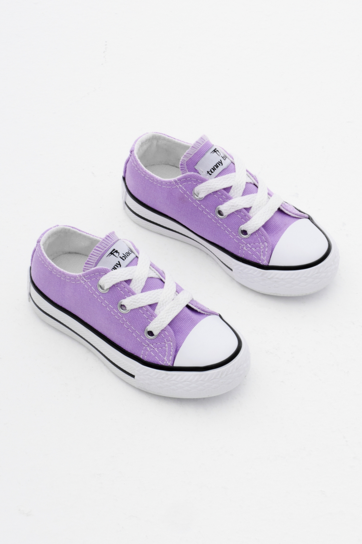 Çocuk Unisex Lila Rahat Kalıp Bağcıklı Sneaker - Görsel 3