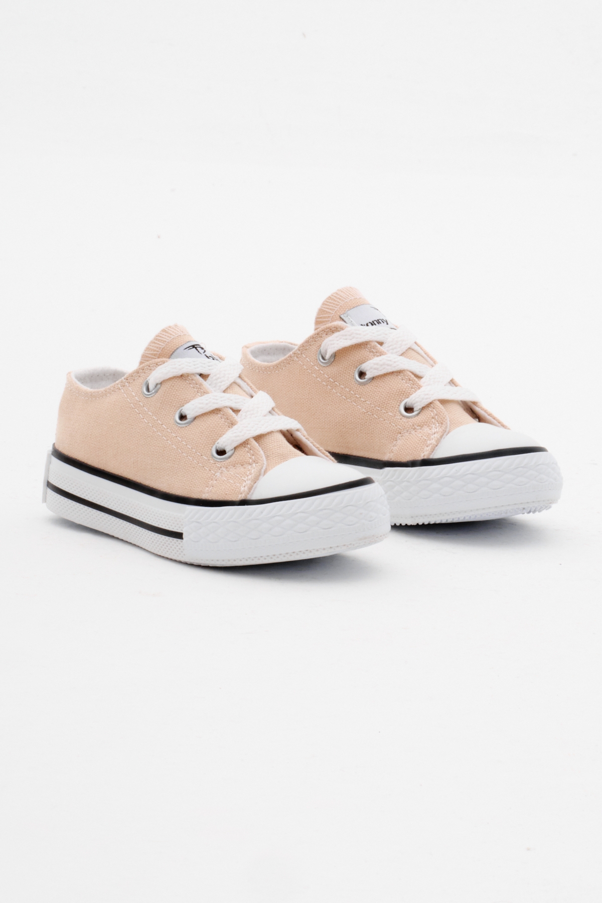 Çocuk Unisex Bej Rahat Kalıp Bağcıklı Sneaker - Görsel 5