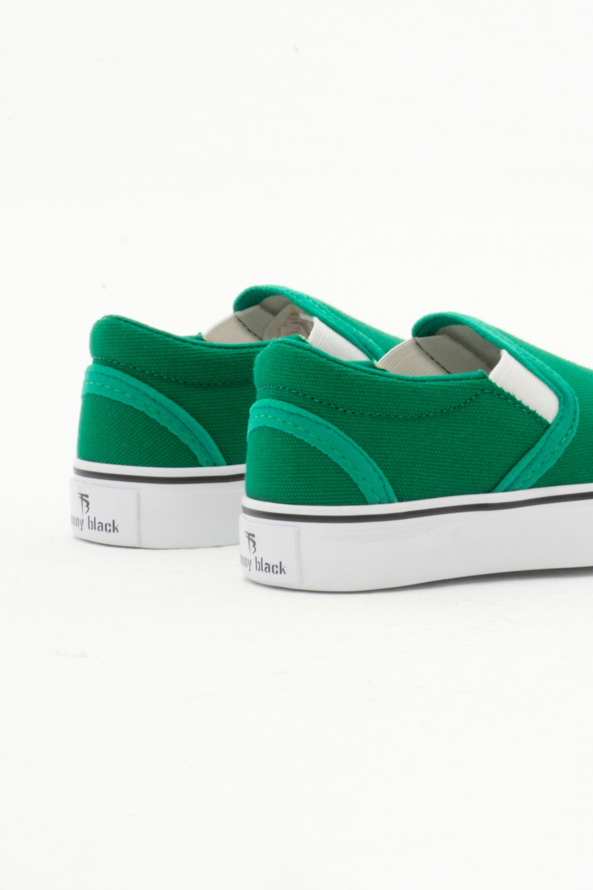 Çocuk Unisex Yeşil Kauçuk Taban Keten Lastikli Spor Ayakkabı - Görsel 6