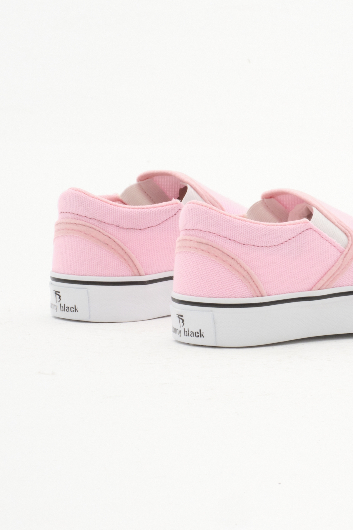 Çocuk Unisex Pembe Kauçuk Taban Keten Lastikli Spor Ayakkabı - Görsel 6