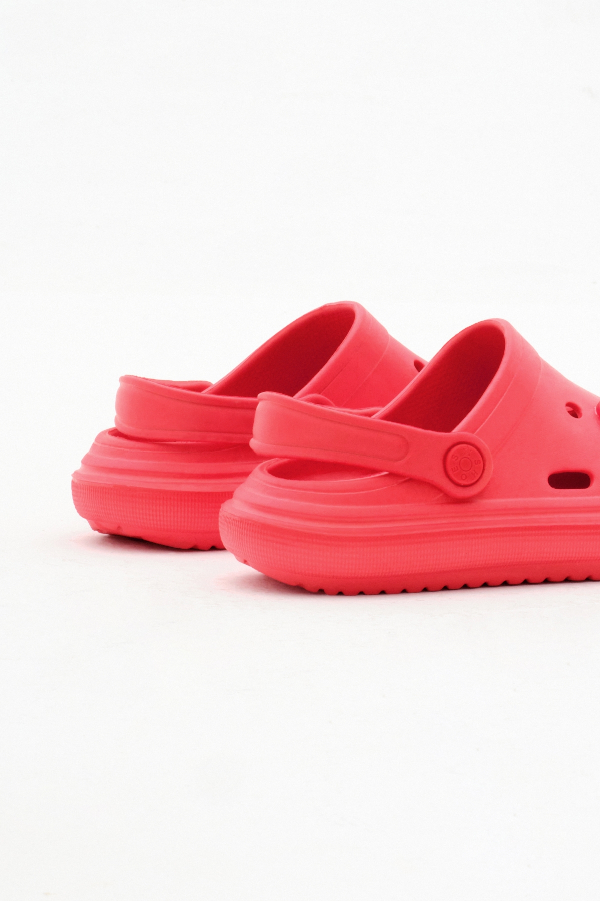 Çocuk Unisex Kırmızı Önü Aksesuarlı Eva Sandalet - Görsel 6