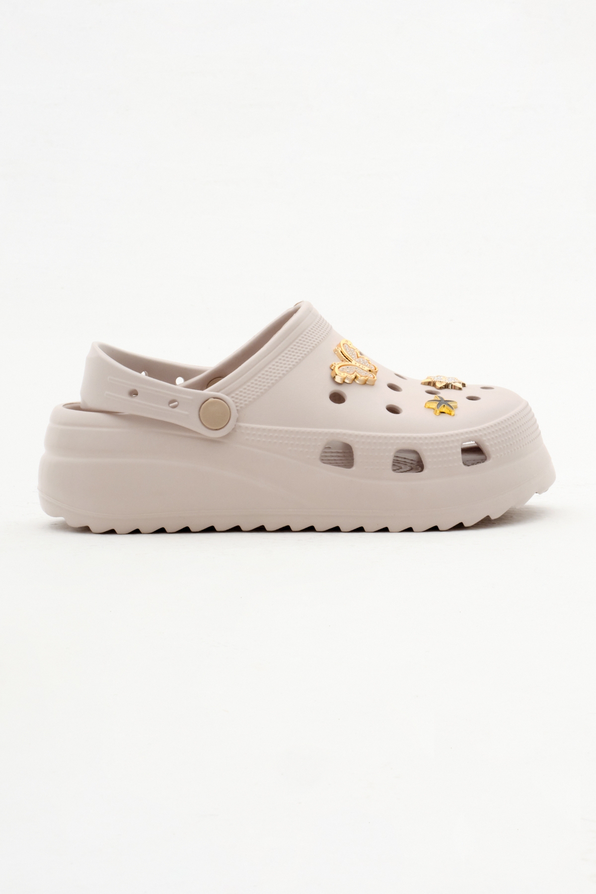 Tonny Black Tonny Black Kadın Vizon Önü Aksesuarlı Yüksek Taban Eva Sandalet Sandalet & Terlik | Flo Vizon - 2. görsel