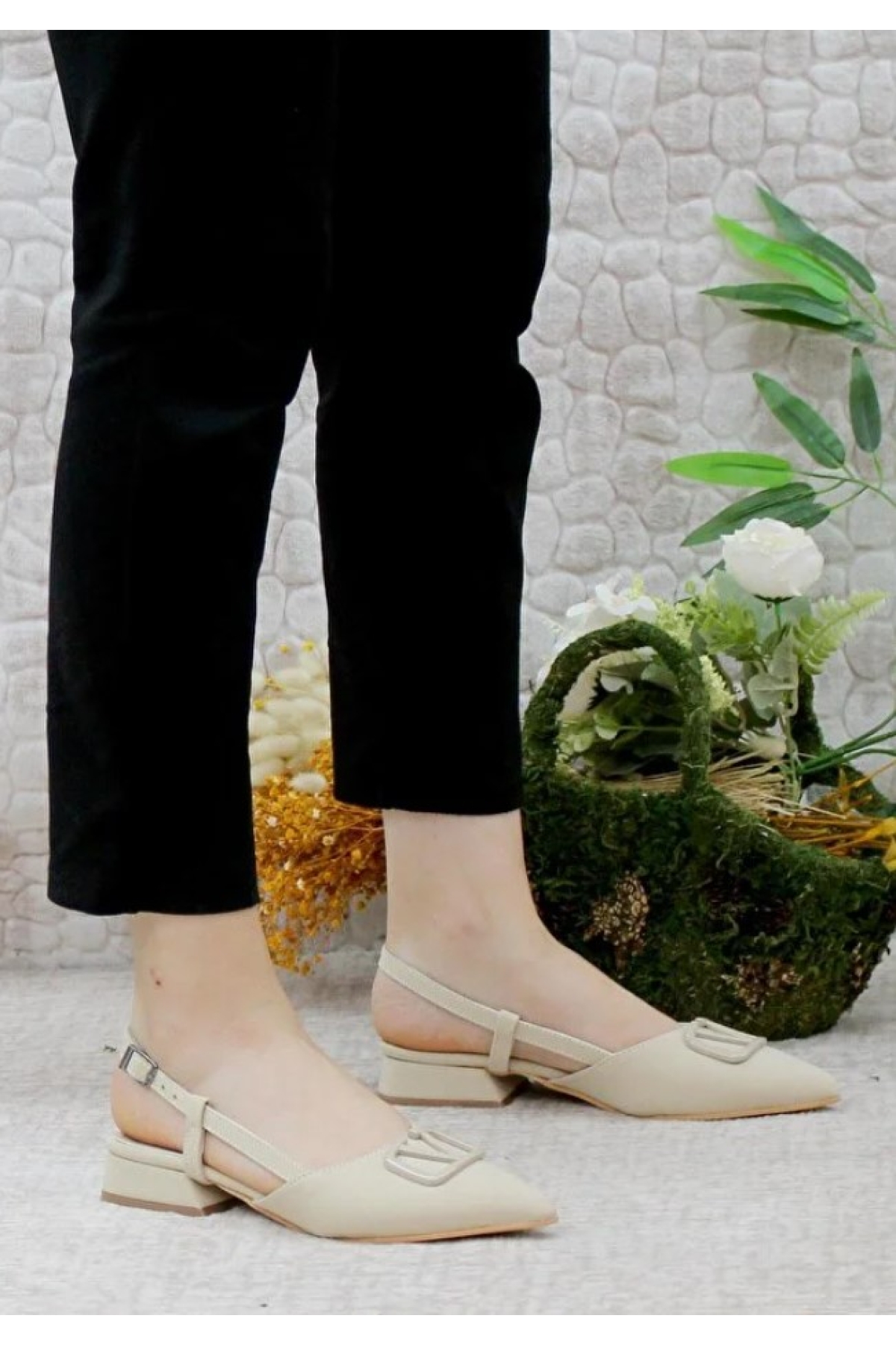 01-902 V Toka Kadın Babet Ayakkabı - Görsel 3