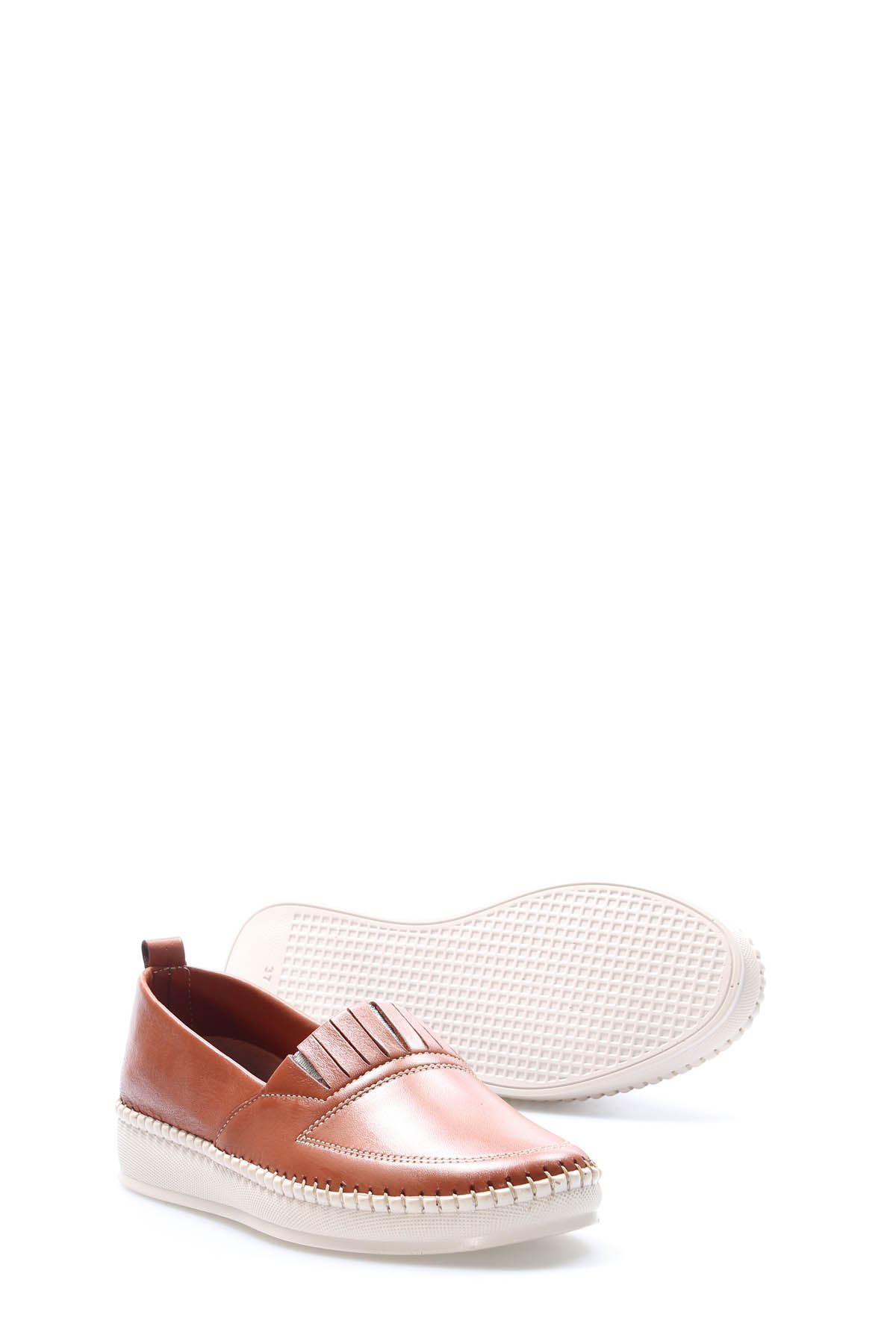 Hakiki Deri Kadın Casual Ayakkabı 164ZA2010 - Görsel 4