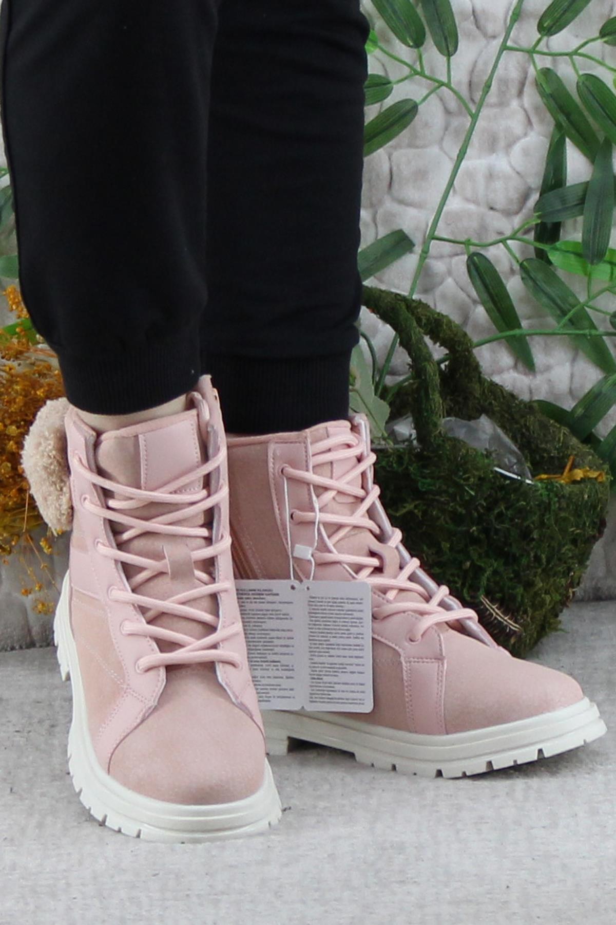 Cool Luno Rahat Sıcak Astar Kaymaz Taban Kız Çocuk Bot - Görsel 3