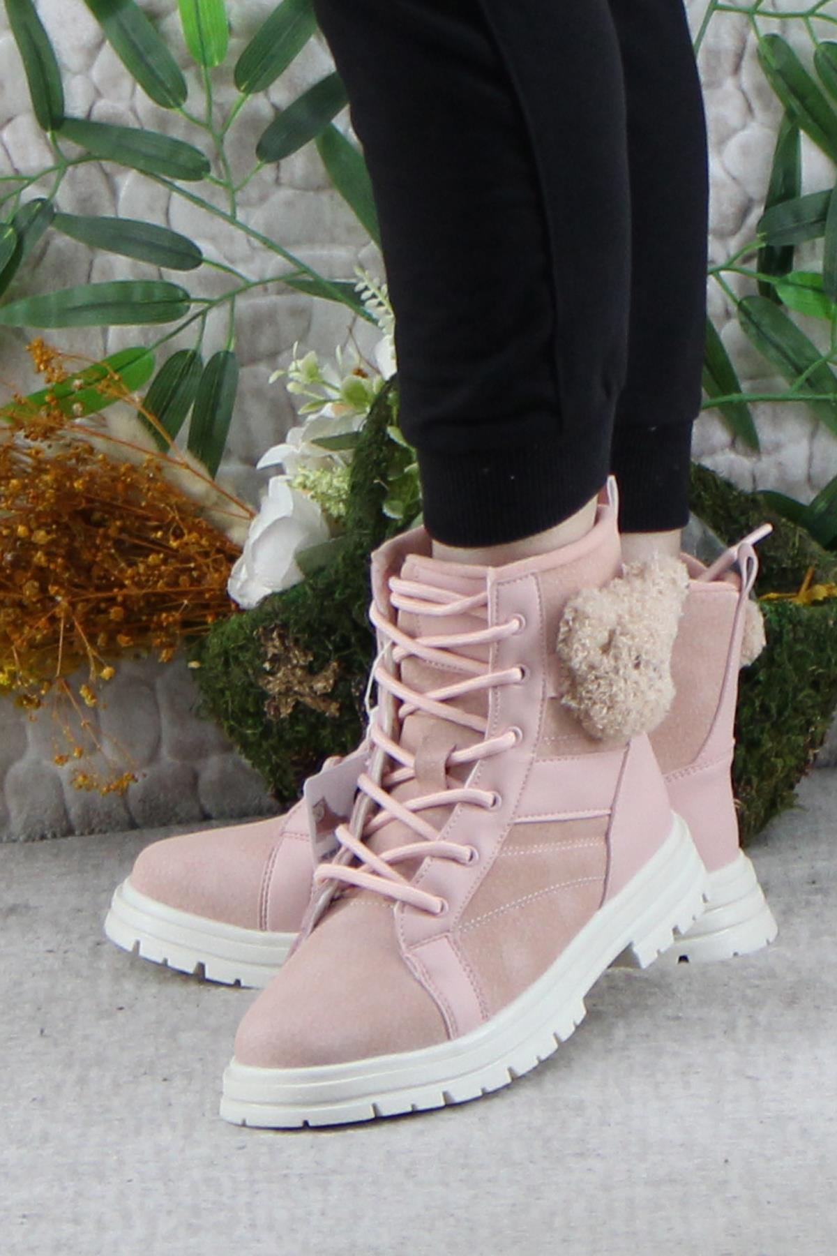 Cool Luno Rahat Sıcak Astar Kaymaz Taban Kız Çocuk Bot - Görsel 4