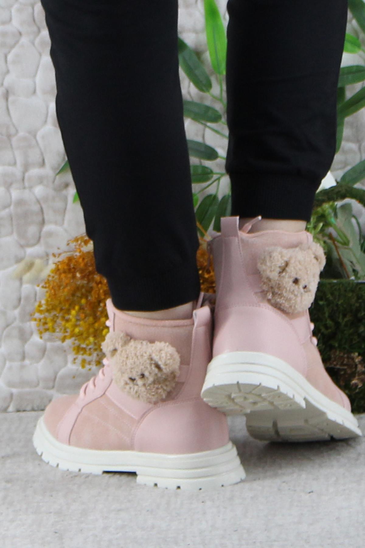 Cool Luno Rahat Sıcak Astar Kaymaz Taban Kız Çocuk Bot - Görsel 5