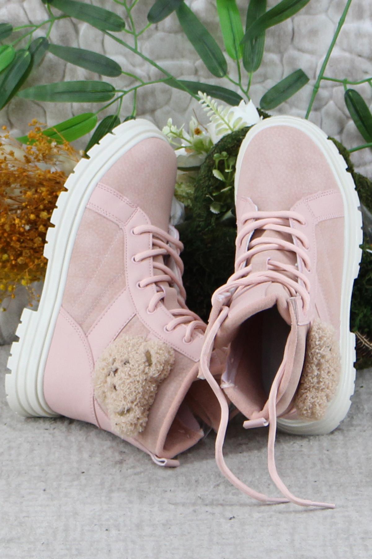 Cool Luno Rahat Sıcak Astar Kaymaz Taban Kız Çocuk Bot - Görsel 6