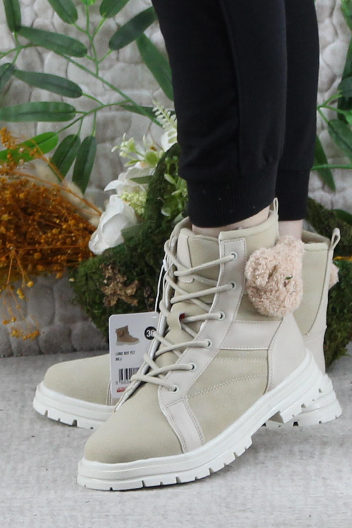 Cool Luno Rahat Sıcak Astar Kaymaz Taban Kız Çocuk Bot - Görsel 4