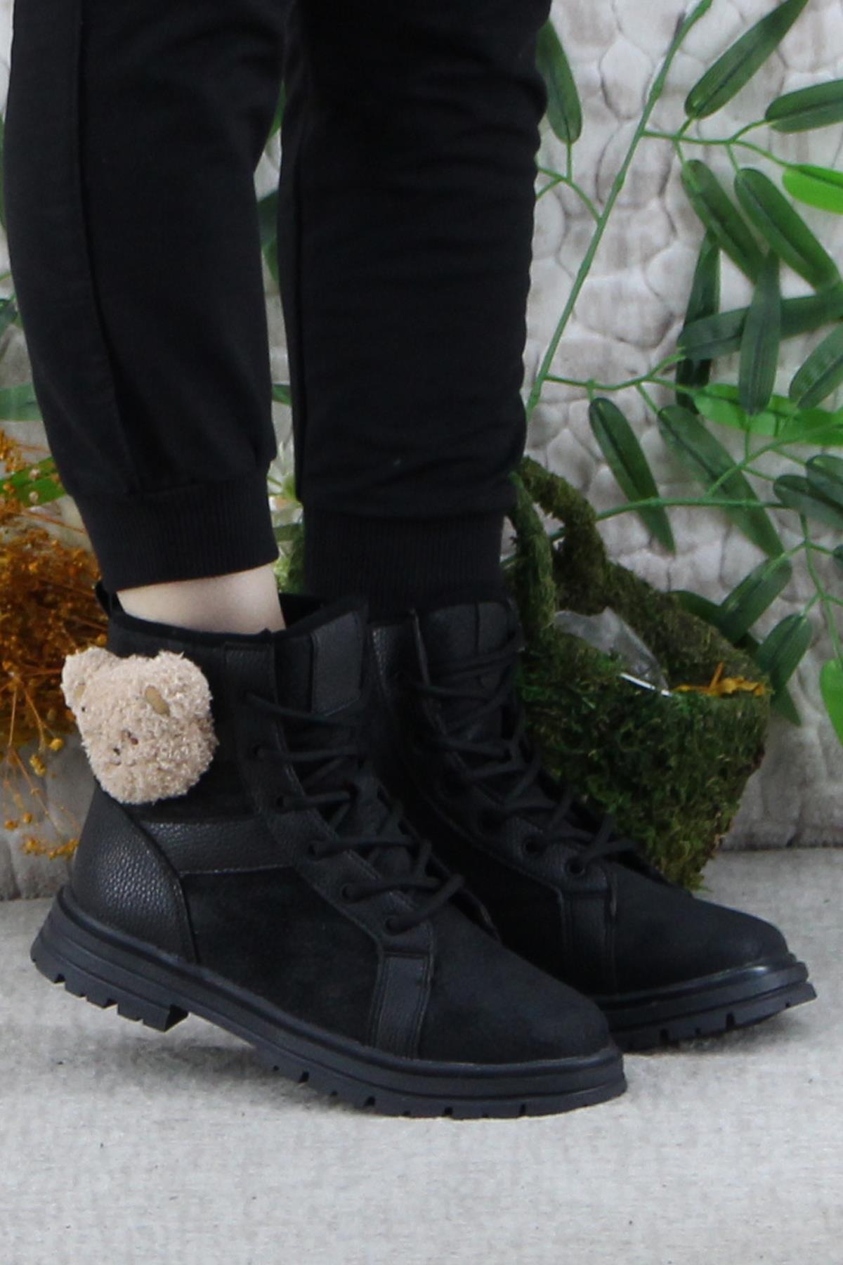 Cool Luno Rahat Sıcak Astar Kaymaz Taban Kız Çocuk Bot - Görsel 3