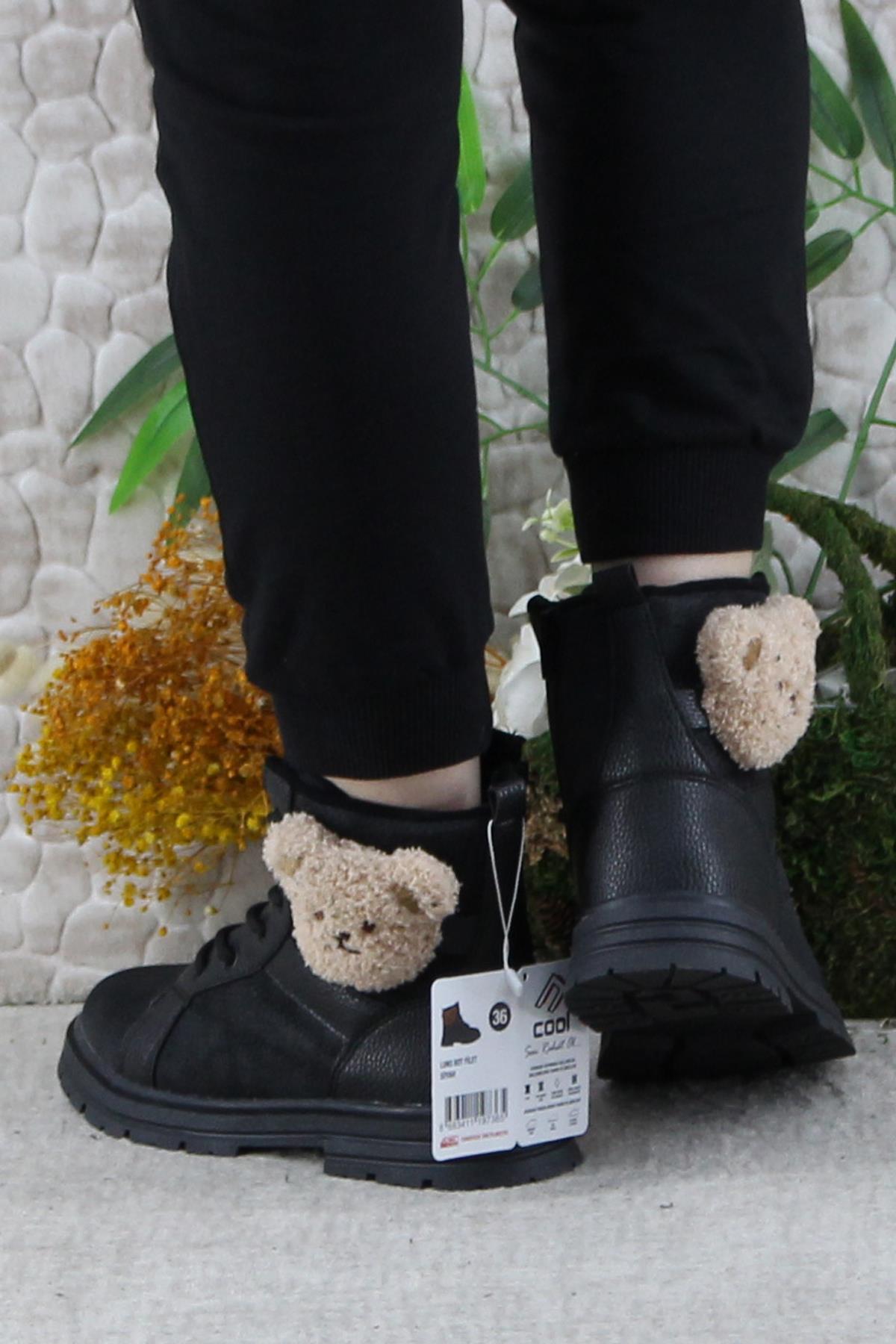 Cool Luno Rahat Sıcak Astar Kaymaz Taban Kız Çocuk Bot - Görsel 5