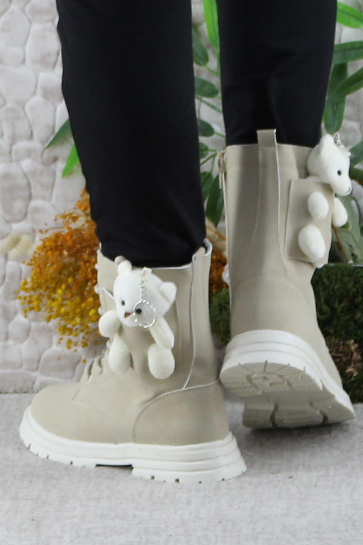 Cool Perla Rahat Sıcak Astar Kaymaz Taban Kız Çocuk Bot - Görsel 5