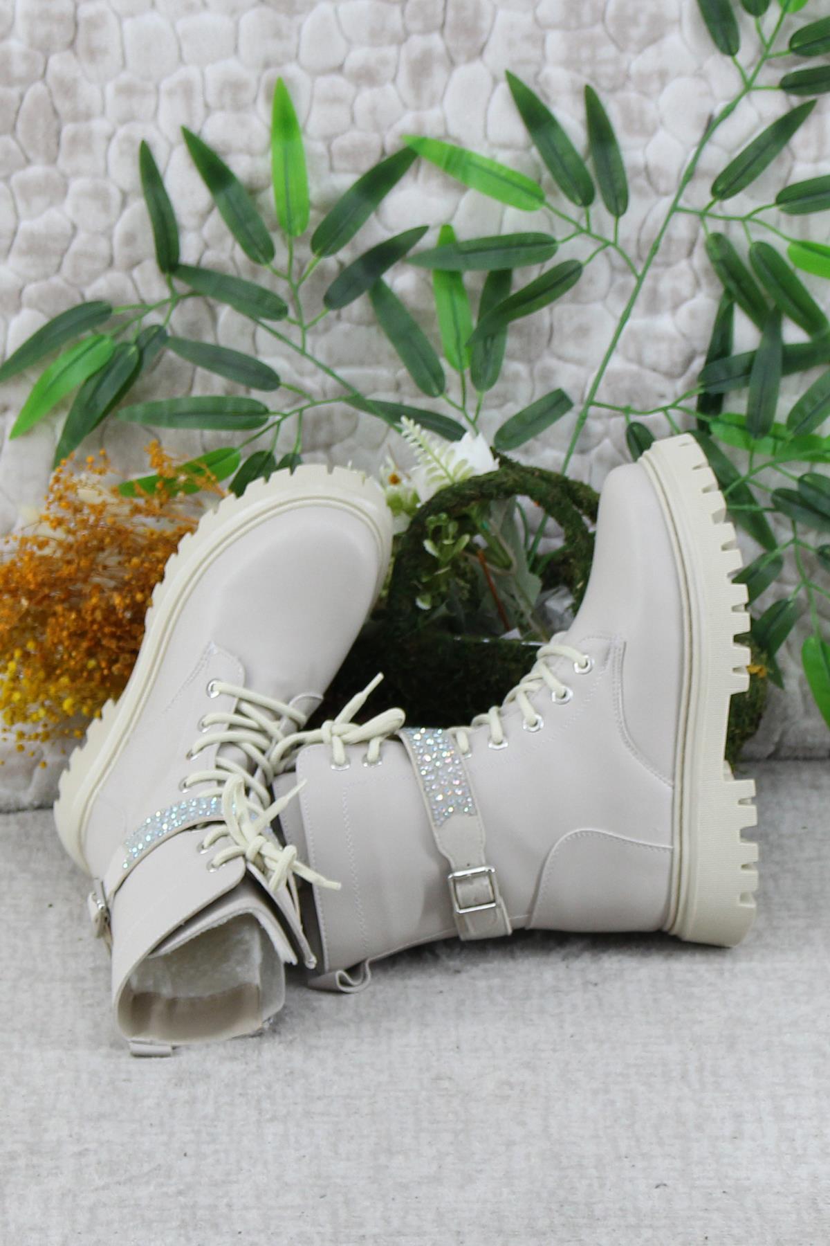 35102 Anatomik Sıcak Astar Kaymaz Taban Postal Kız Çocuk Bot - Görsel 6