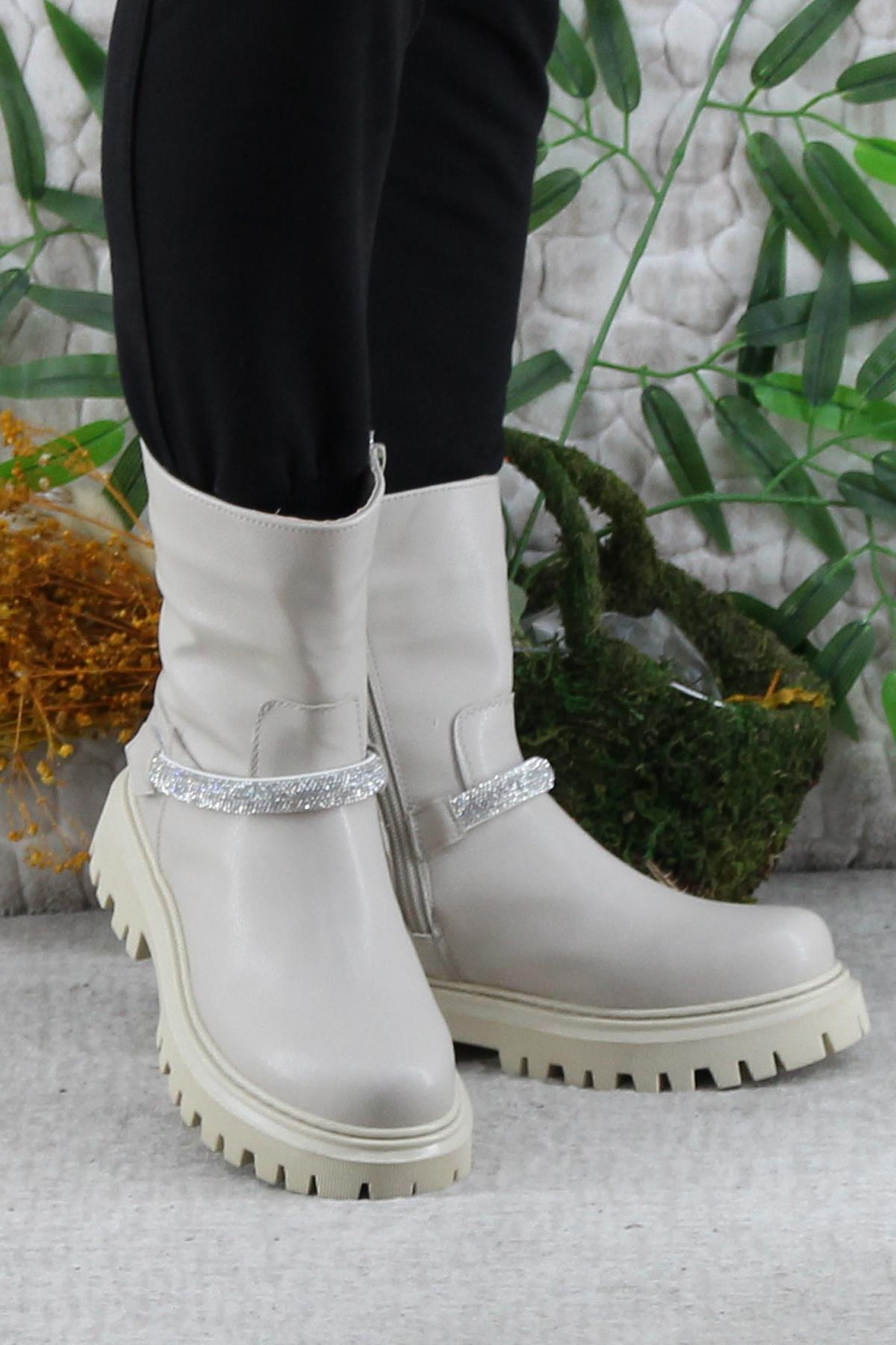 Mehmet Mete 35445 Anatomik Sıcak Astar Kaymaz Taban Kız Çocuk Bot Çizme - Görsel 3