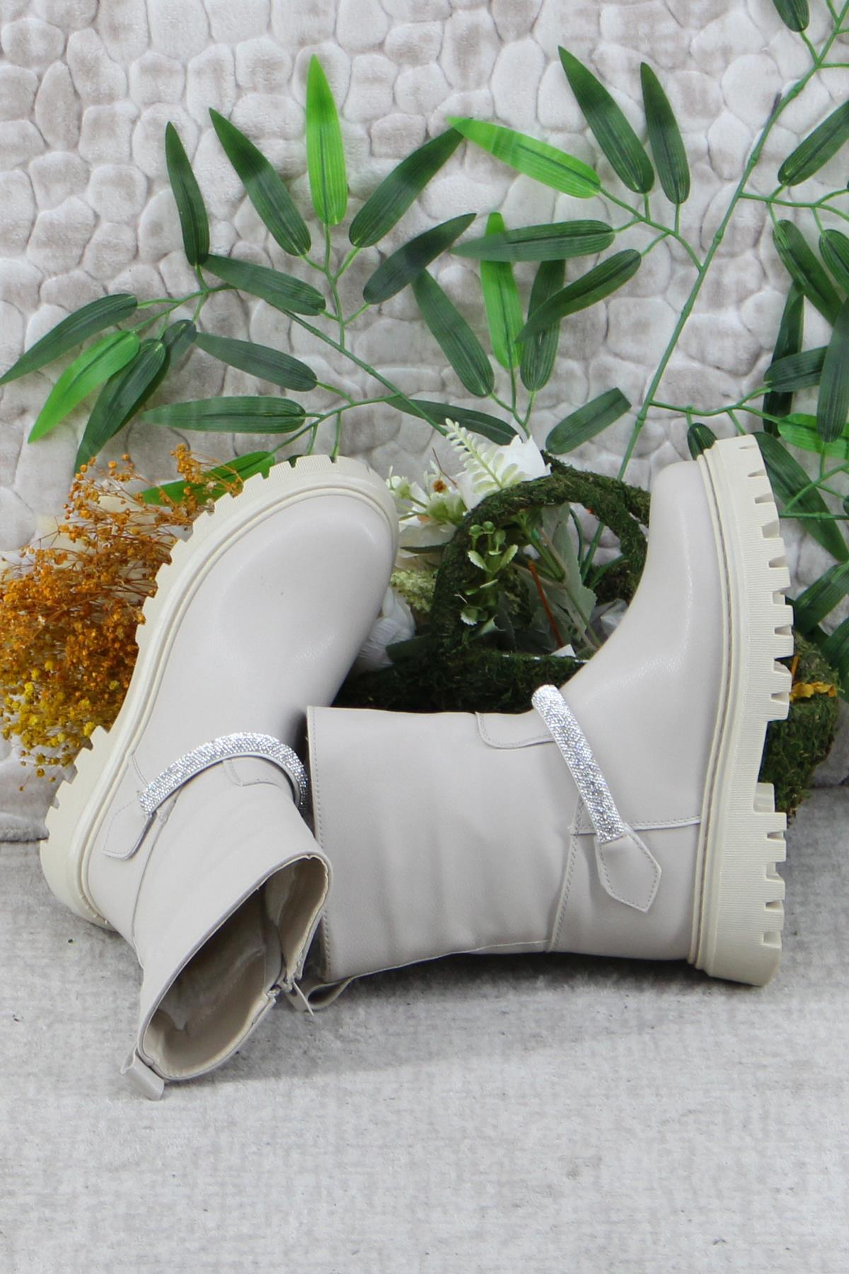 Mehmet Mete 35445 Anatomik Sıcak Astar Kaymaz Taban Kız Çocuk Bot Çizme - Görsel 6