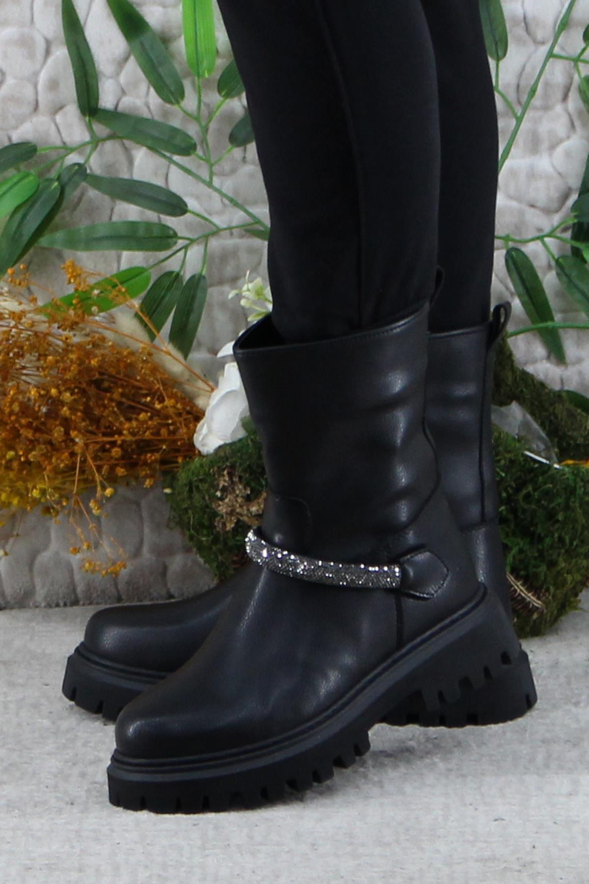 Mehmet Mete 35445 Anatomik Sıcak Astar Kaymaz Taban Kız Çocuk Bot Çizme - Görsel 4