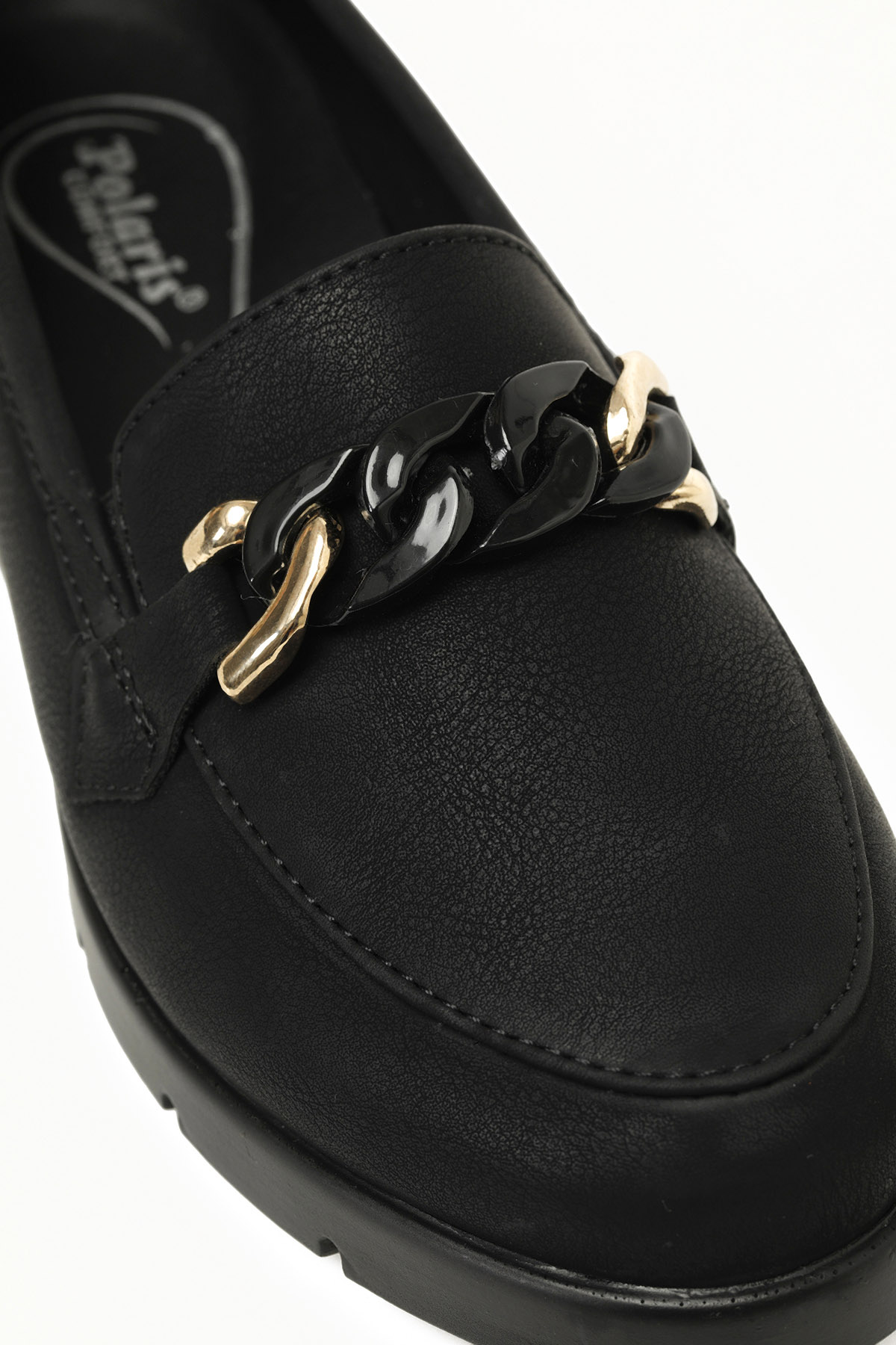 166007.NZ5FX Siyah Kadın Loafer - Görsel 8