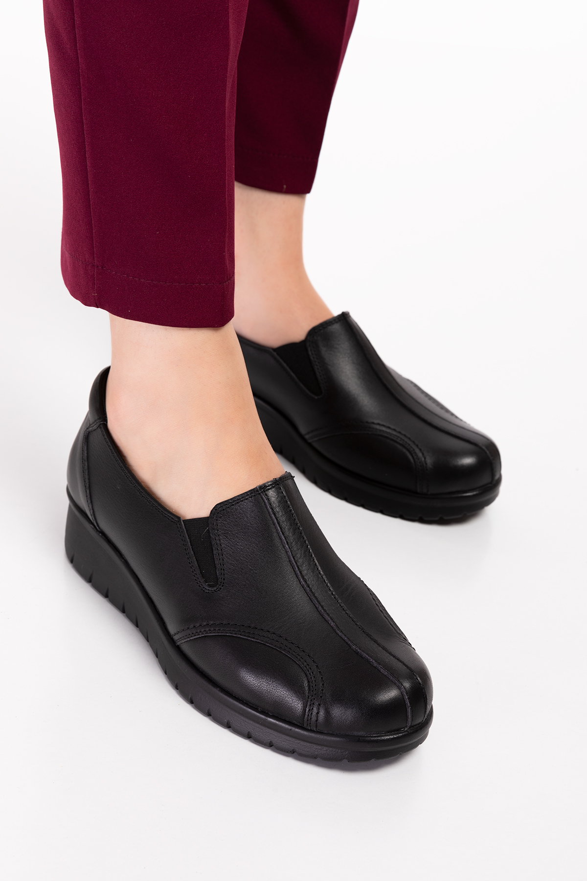 Gondol Hakiki Deri Kadın Kemik Çıkıntısına Özel Ayakkabı elnr.5778 - Görsel 2