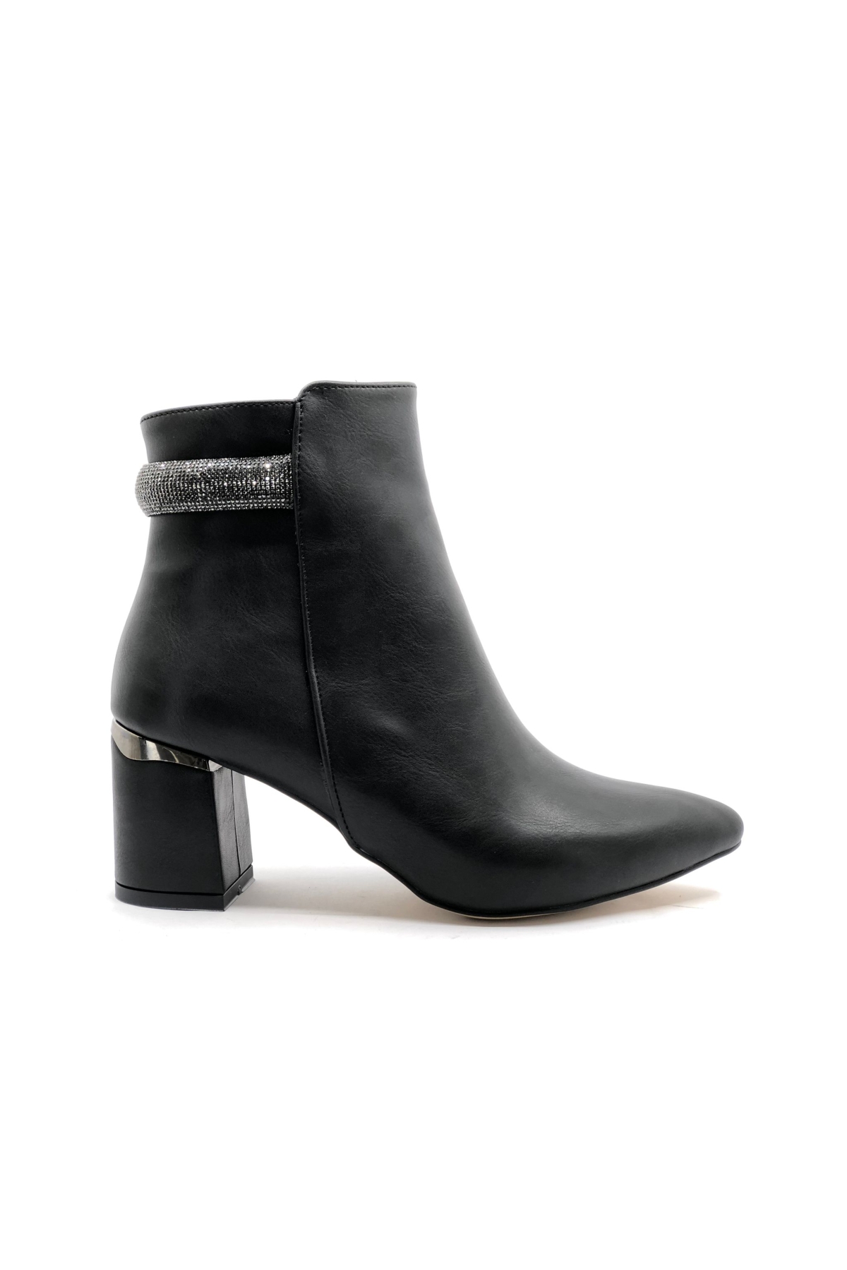Bilek Şerit Taş Dekolteli Klasik Kadın Bot - Görsel 2