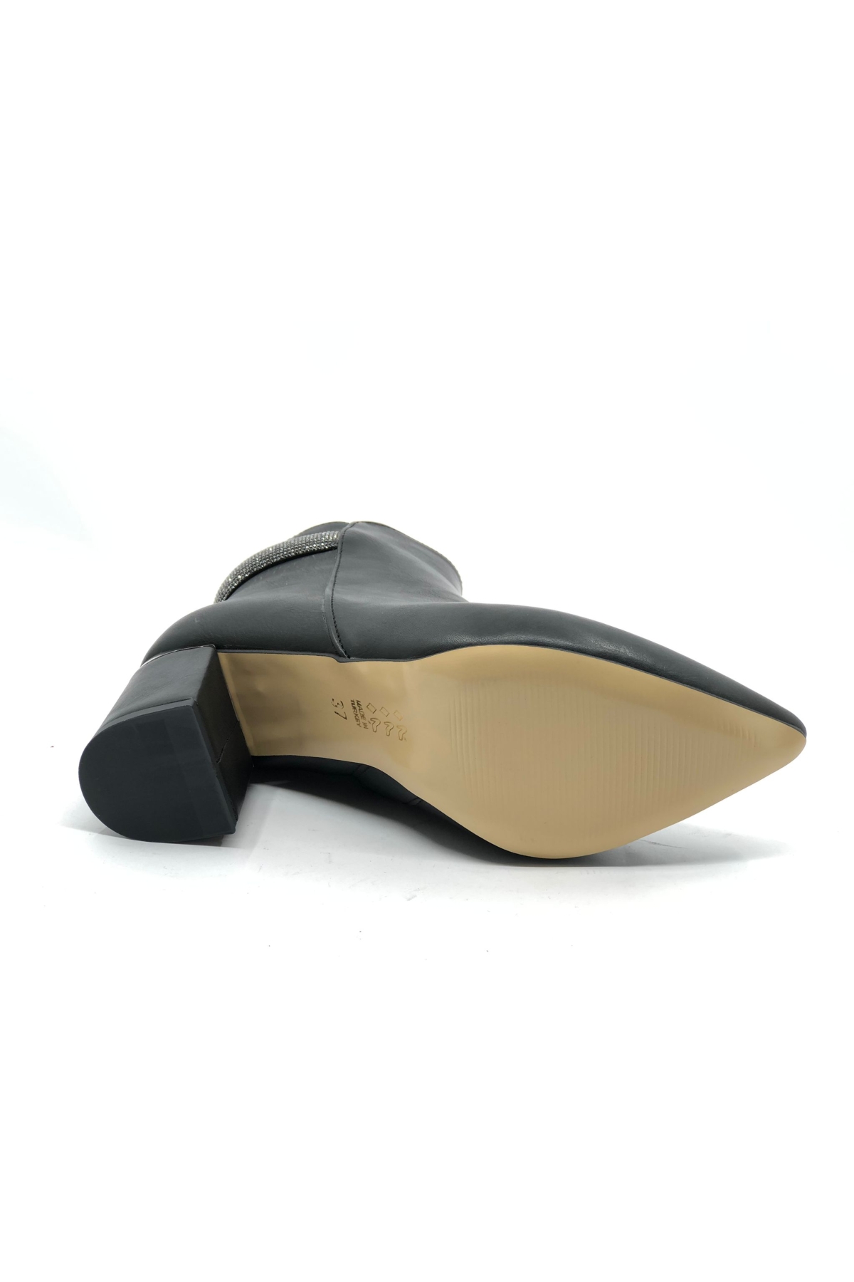 Bilek Şerit Taş Dekolteli Klasik Kadın Bot - Görsel 5