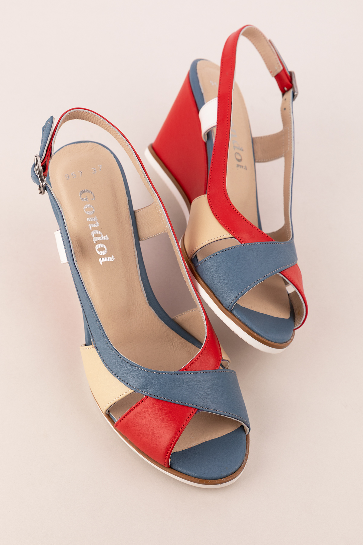 Gondol Kadın Hakiki Deri Dolgu Topuk Ayakkabı şhn.7029 - Görsel 5