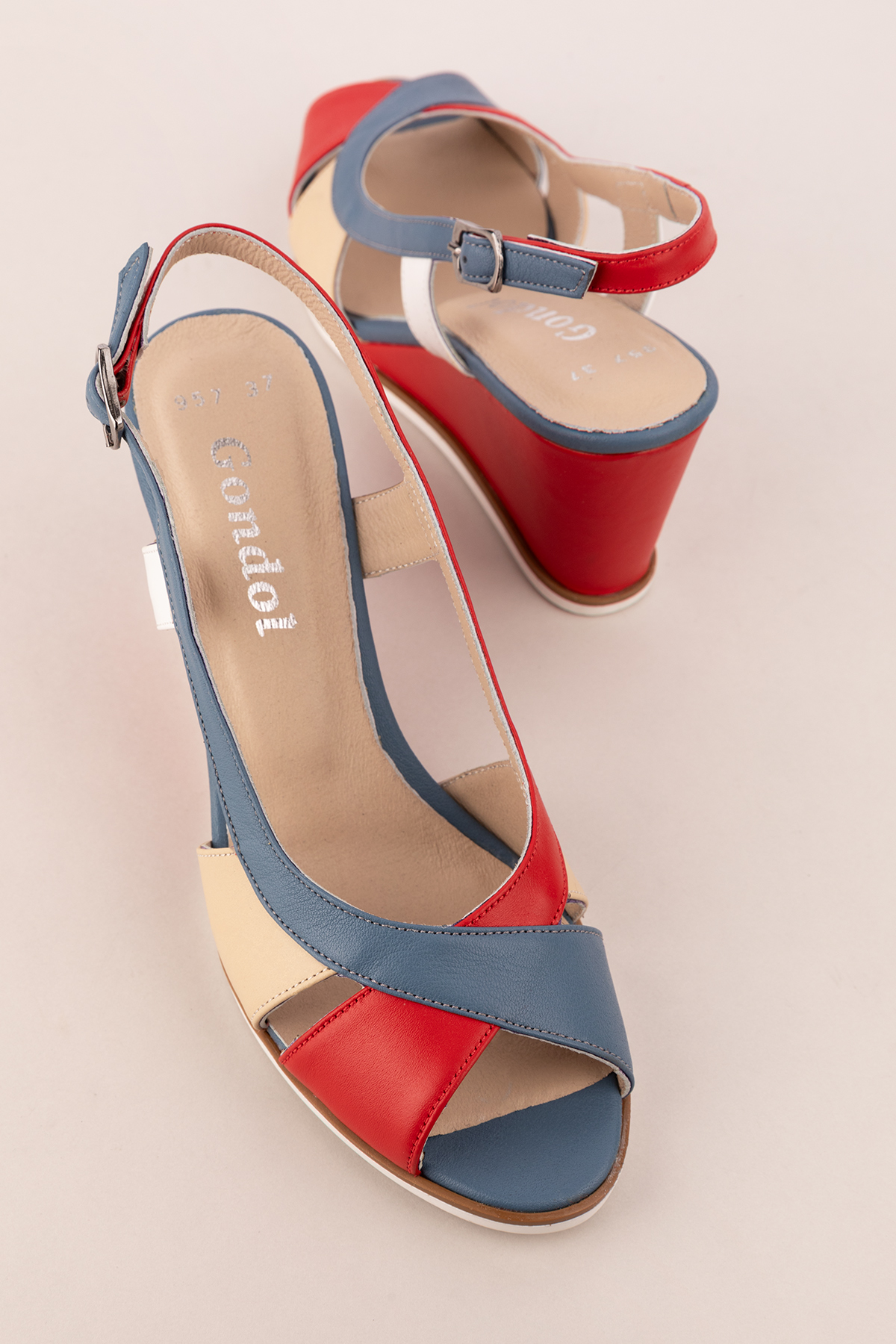 Gondol Kadın Hakiki Deri Dolgu Topuk Ayakkabı şhn.7029 - Görsel 6