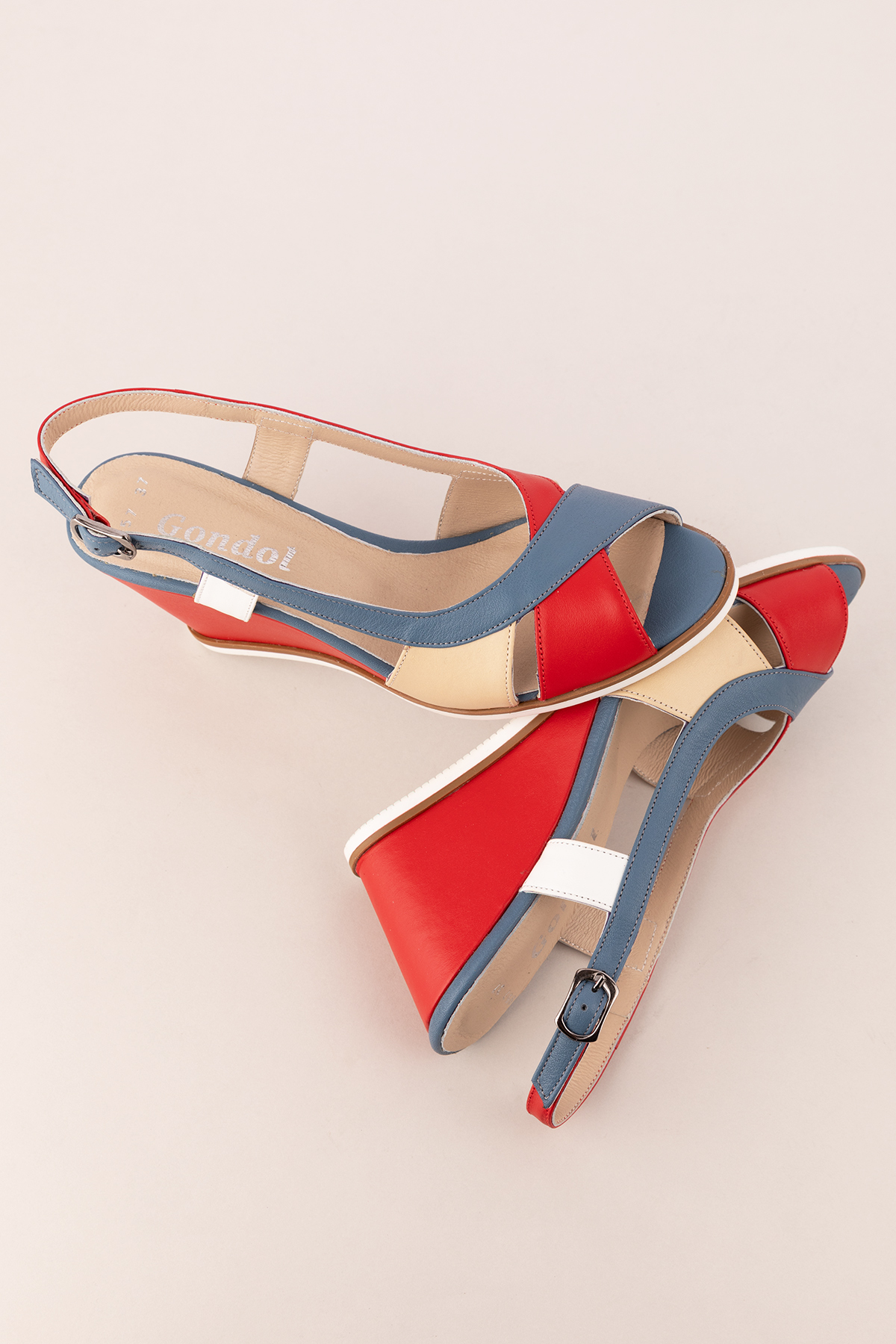 Gondol Kadın Hakiki Deri Dolgu Topuk Ayakkabı şhn.7029 - Görsel 8