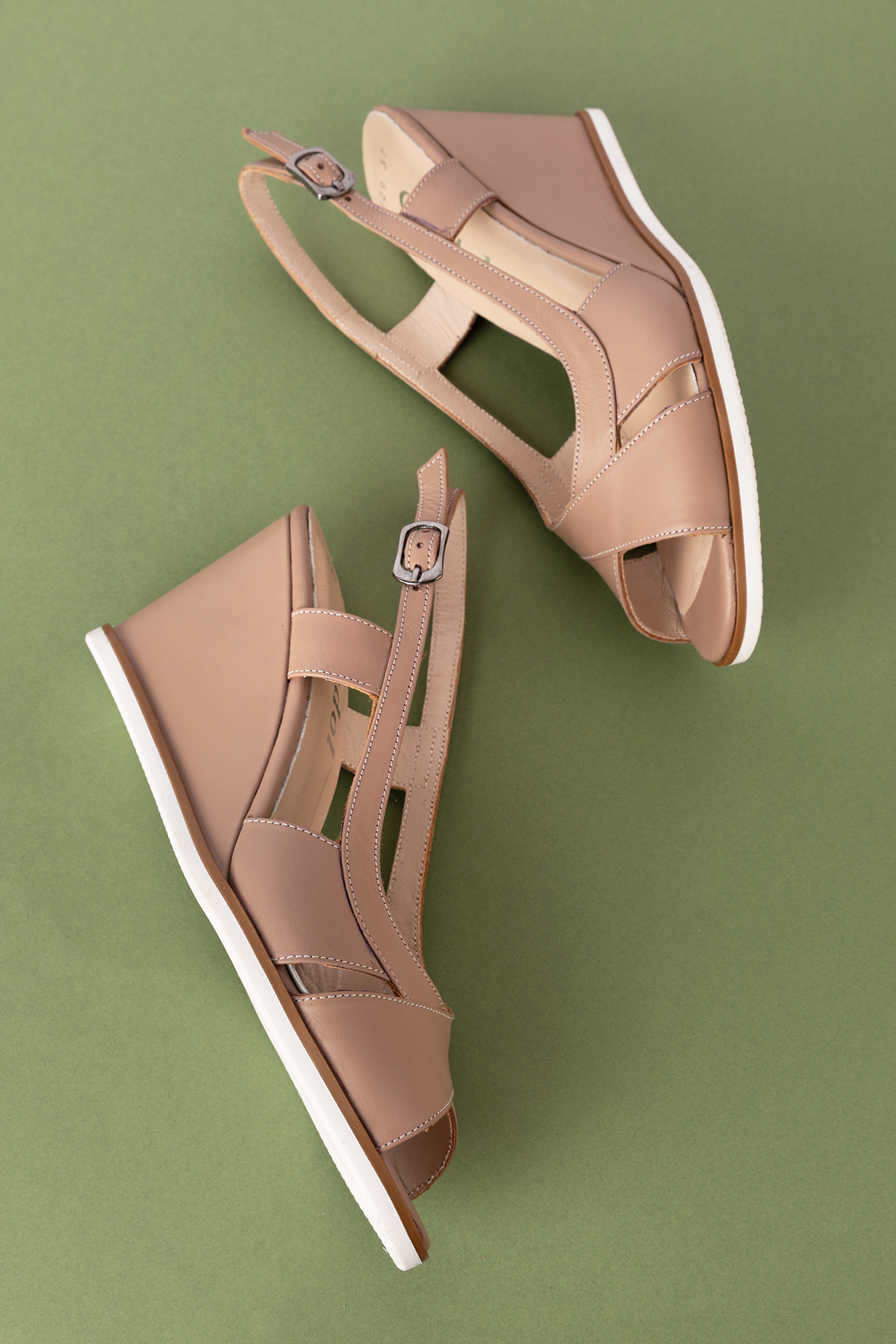 Gondol Kadın Hakiki Deri Dolgu Topuk Ayakkabı şhn.7029 - Görsel 3