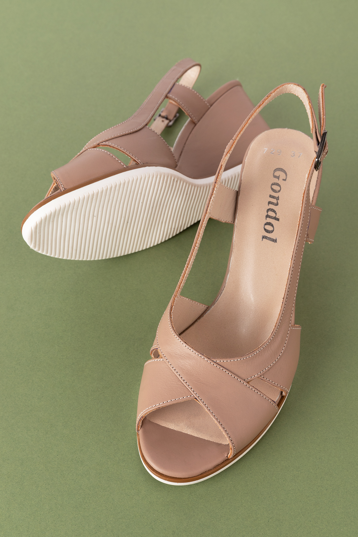 Gondol Kadın Hakiki Deri Dolgu Topuk Ayakkabı şhn.7029 - Görsel 5