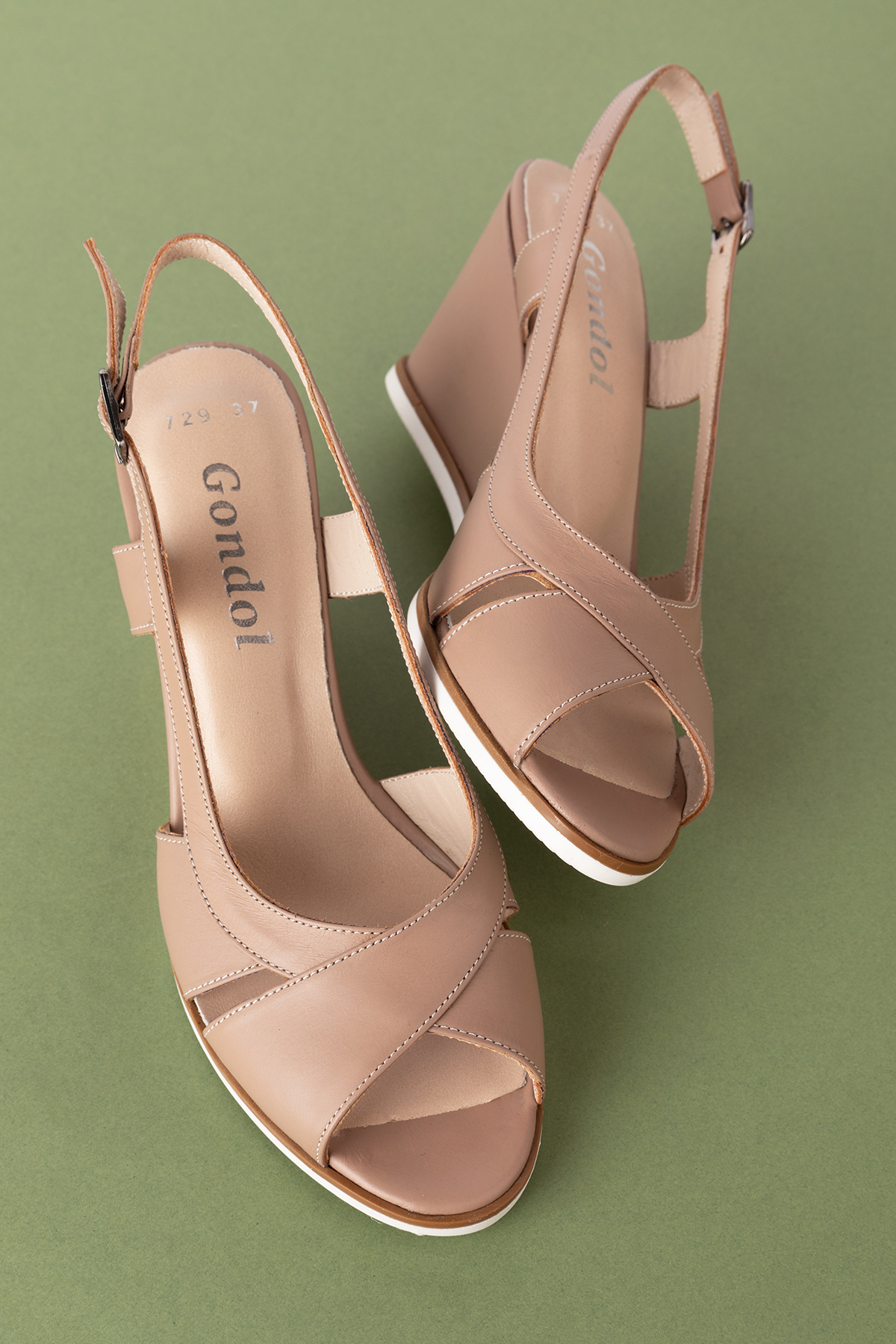 Gondol Kadın Hakiki Deri Dolgu Topuk Ayakkabı şhn.7029 - Görsel 6