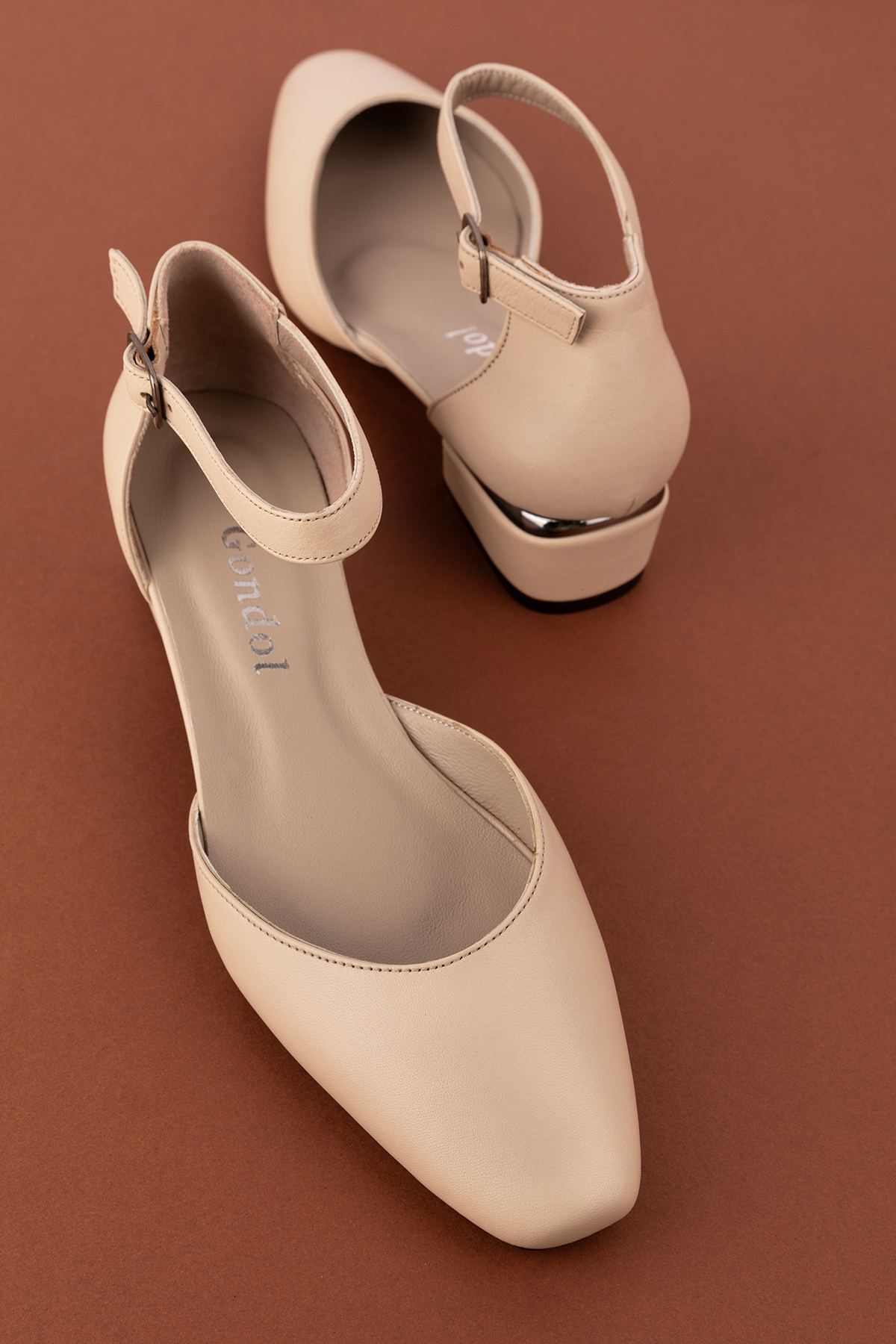 Gondol Hakiki Deri Kısa Topuklu Ayakkabı vdt.010 - Görsel 6