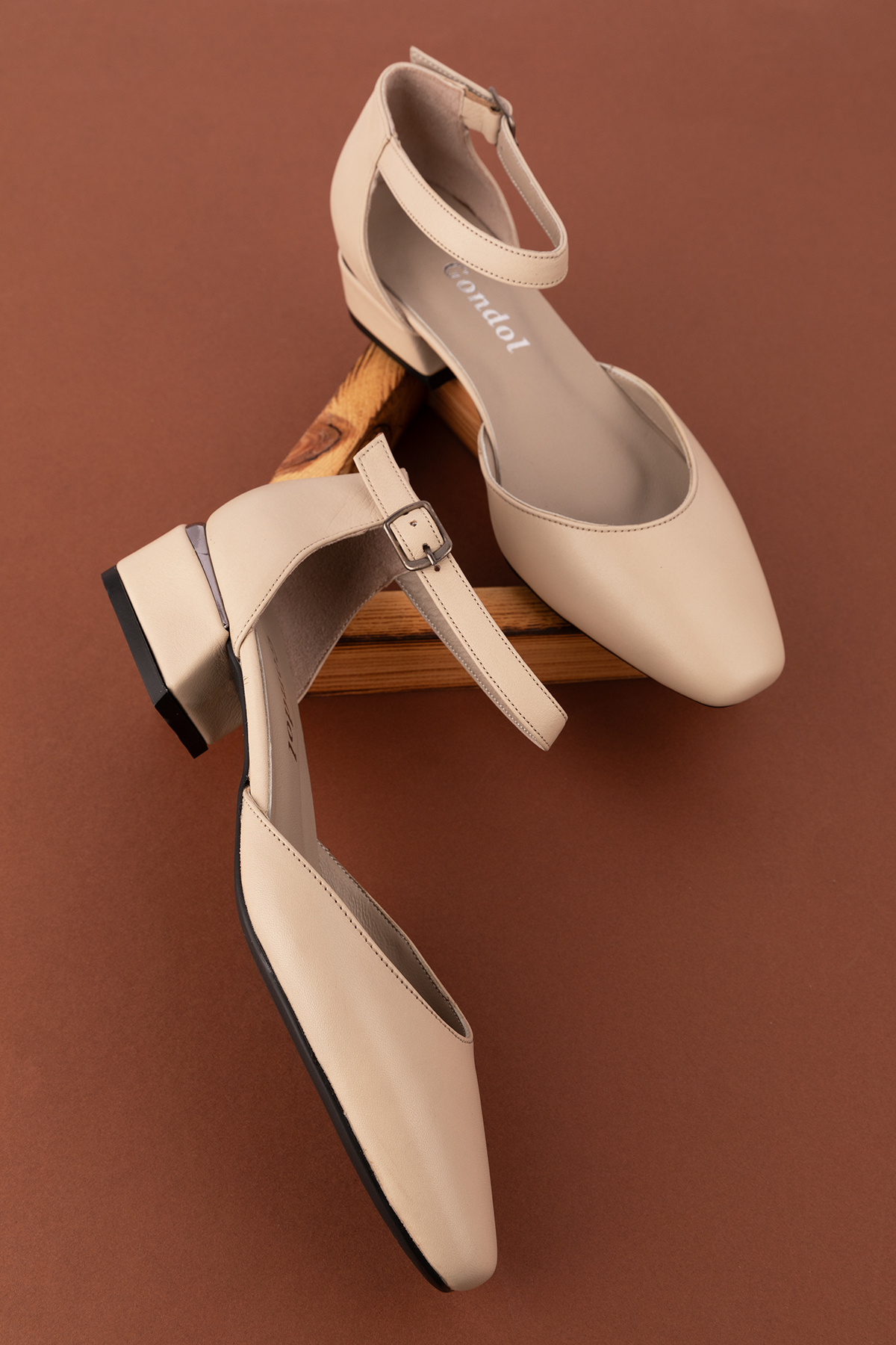 Gondol Hakiki Deri Kısa Topuklu Ayakkabı vdt.010 - Görsel 7