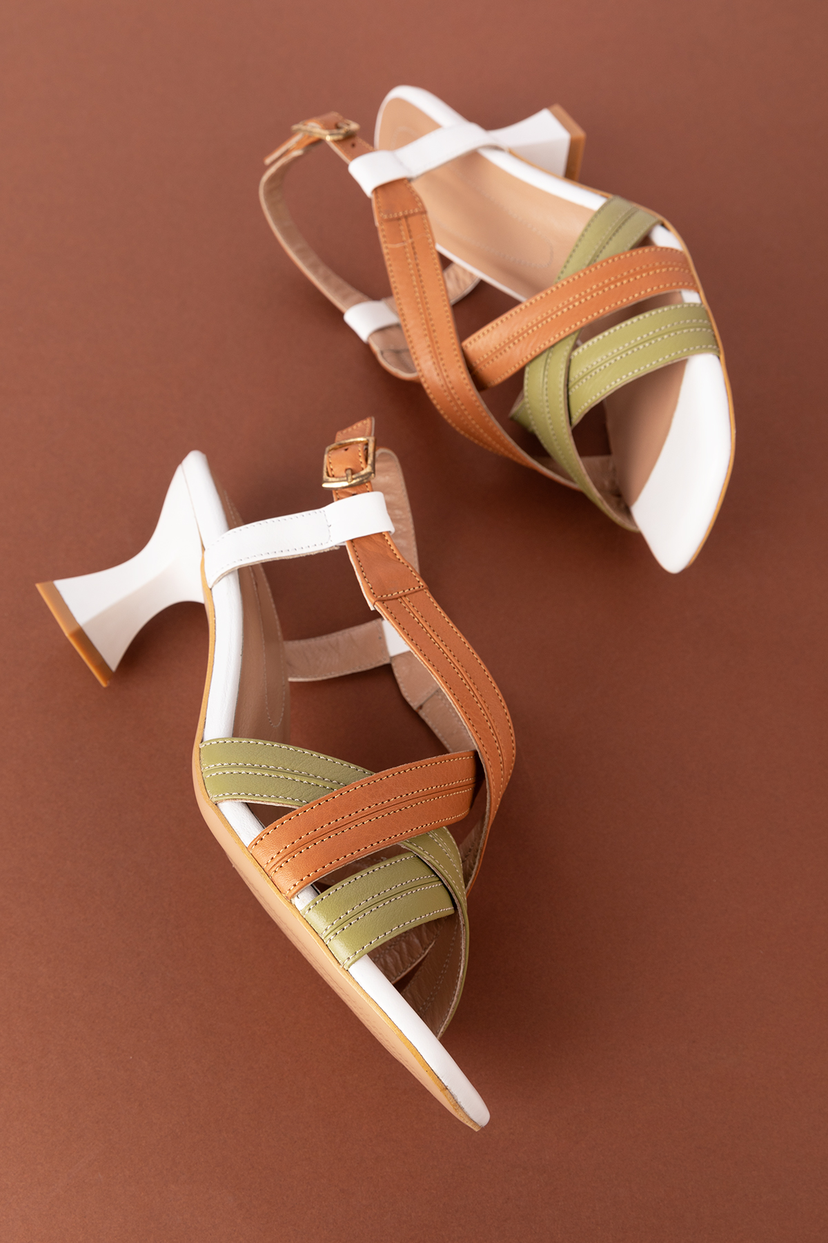 Gondol Kadın Hakiki Deri Renkli Topuklu Ayakkabı ast.6126 - Görsel 5