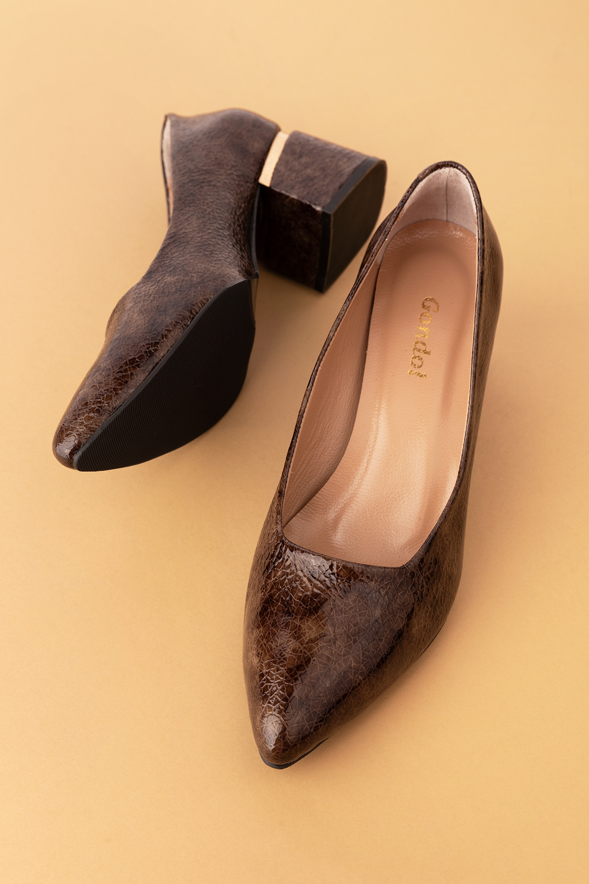 Gondol Kadın Hakiki Deri Klasik Topuklu Ayakkabı ast.1008 - Görsel 8