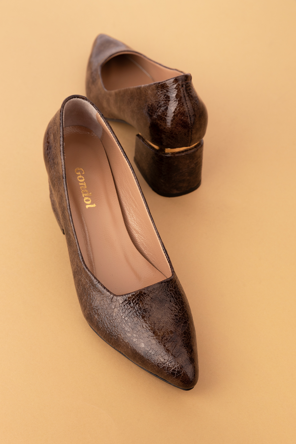 Gondol Kadın Hakiki Deri Klasik Topuklu Ayakkabı ast.1008 - Görsel 9