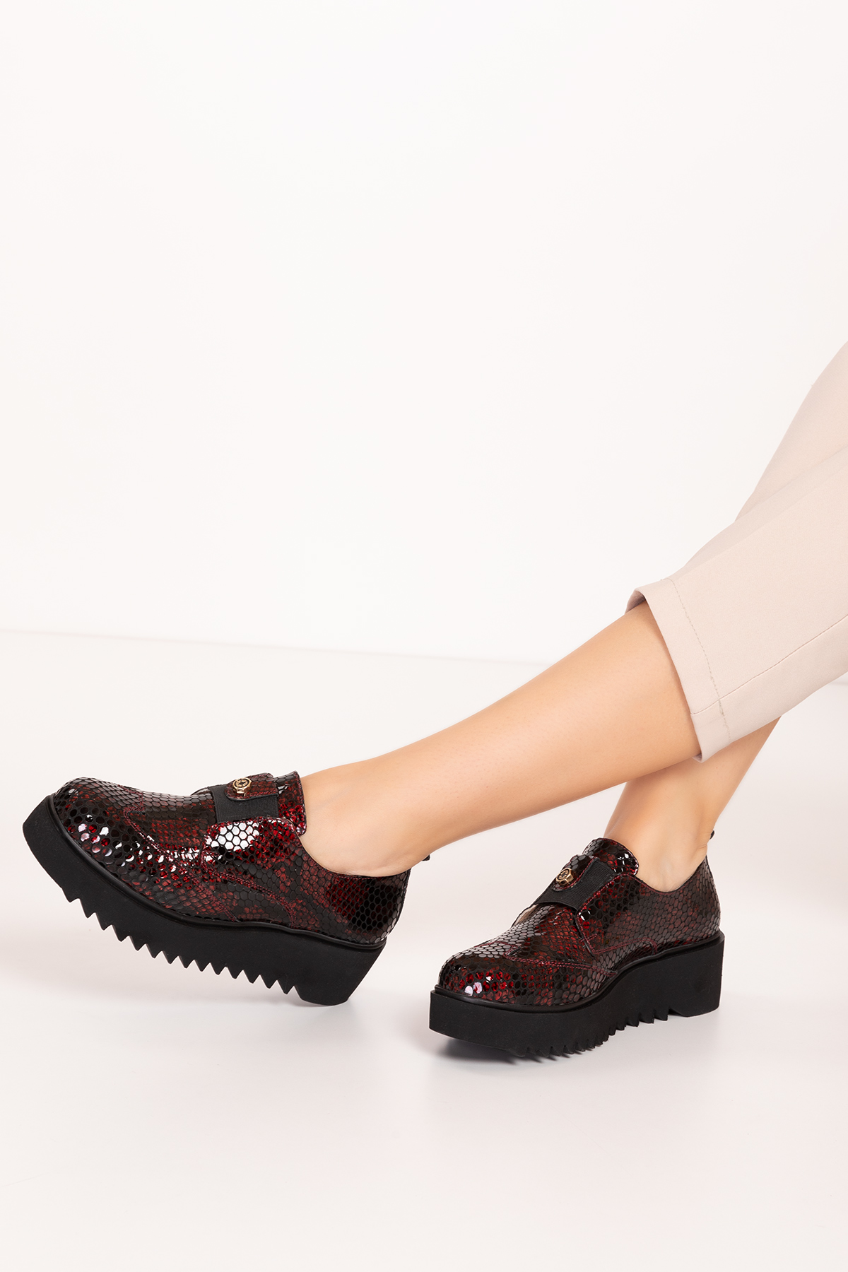 Gondol Lastik Detaylı Hakiki Deri Ayakkabı ast.8004 - Görsel 4