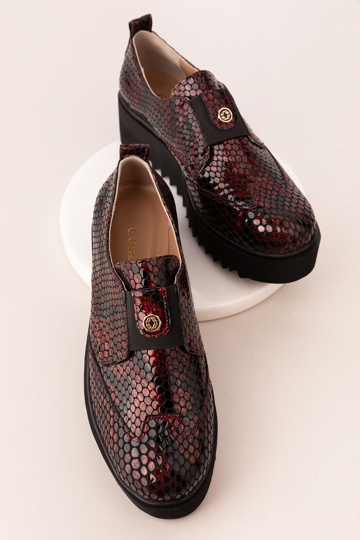 Gondol Lastik Detaylı Hakiki Deri Ayakkabı ast.8004 - Görsel 8