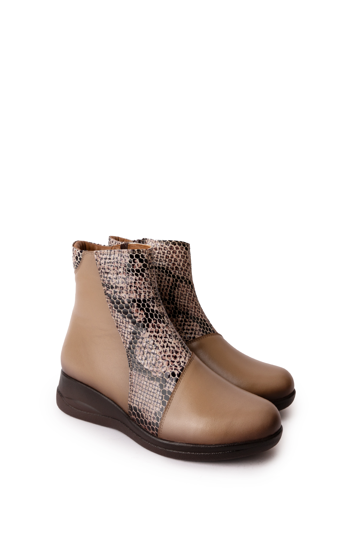 Gondol Kadın Hakiki Deri Yılan Detaylı Bot elnr.5912 - Görsel 2