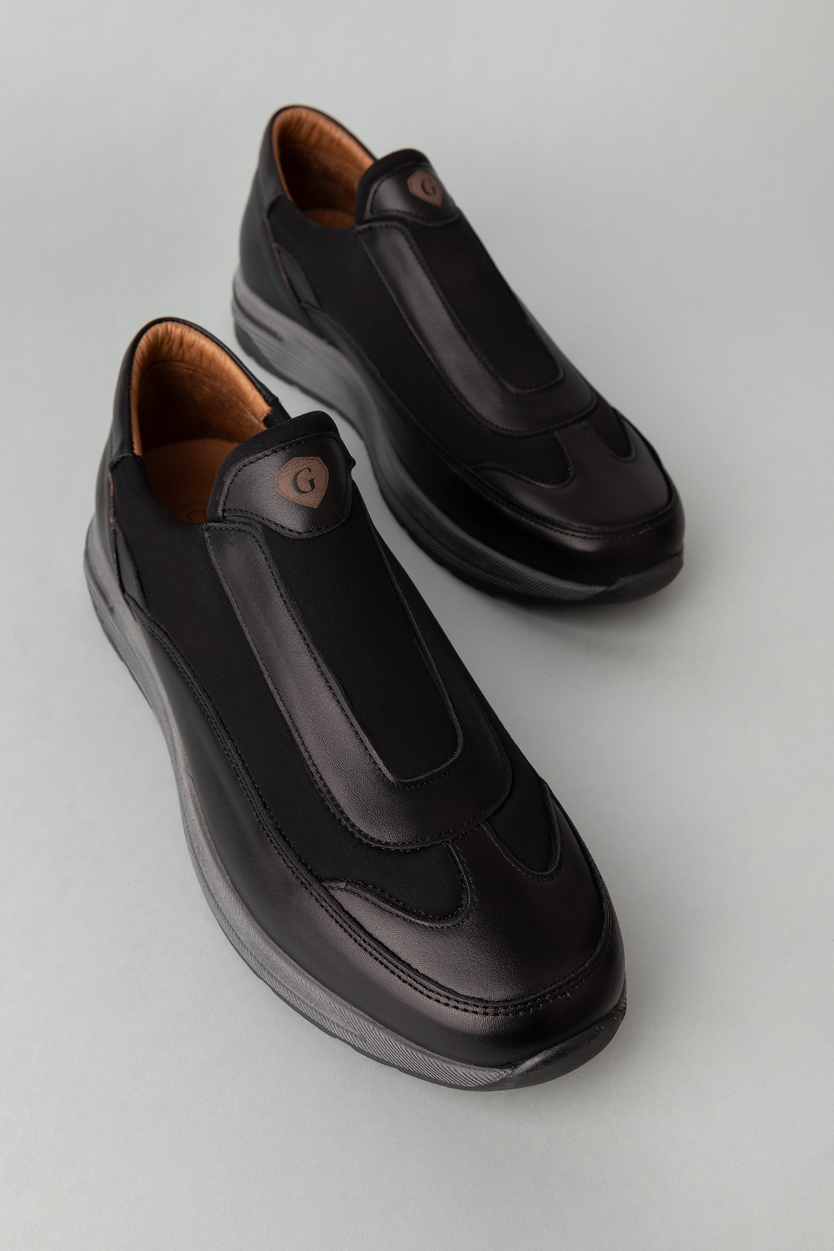 Gondol Erkek Hakiki Deri Rahat Bağcıksız Kolay Giyim Ayakkabı ozd.3065 - Görsel 3