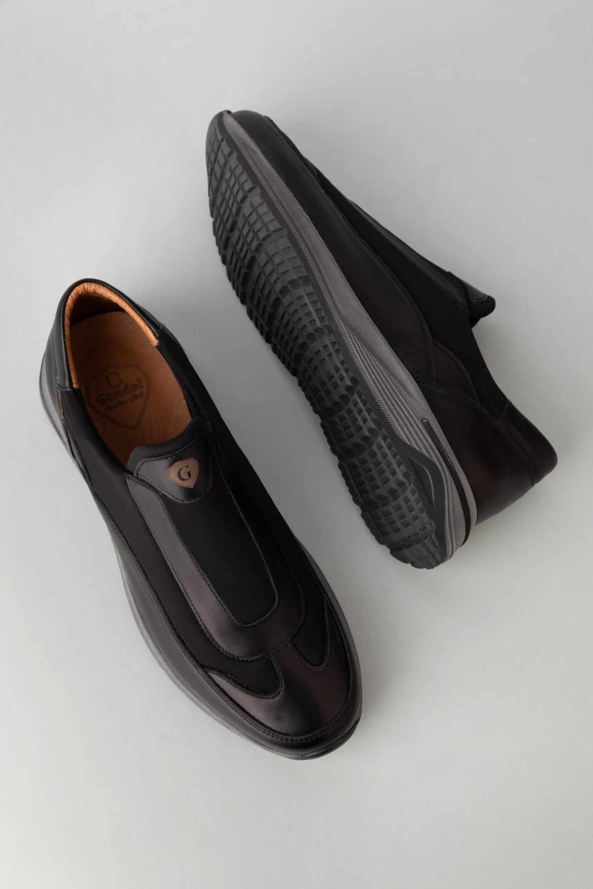 Gondol Erkek Hakiki Deri Rahat Bağcıksız Kolay Giyim Ayakkabı ozd.3065 - Görsel 6