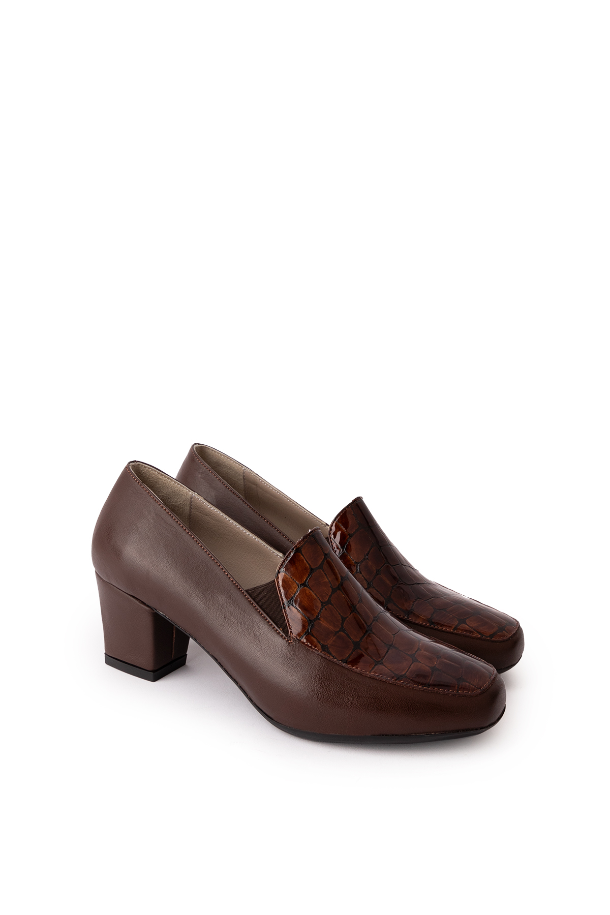 Gondol Hakiki Deri Kısa Topuklu Ayakkabı vdt.61 - Görsel 3