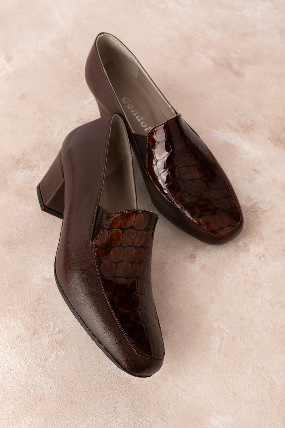 Gondol Hakiki Deri Kısa Topuklu Ayakkabı vdt.61 - Görsel 5