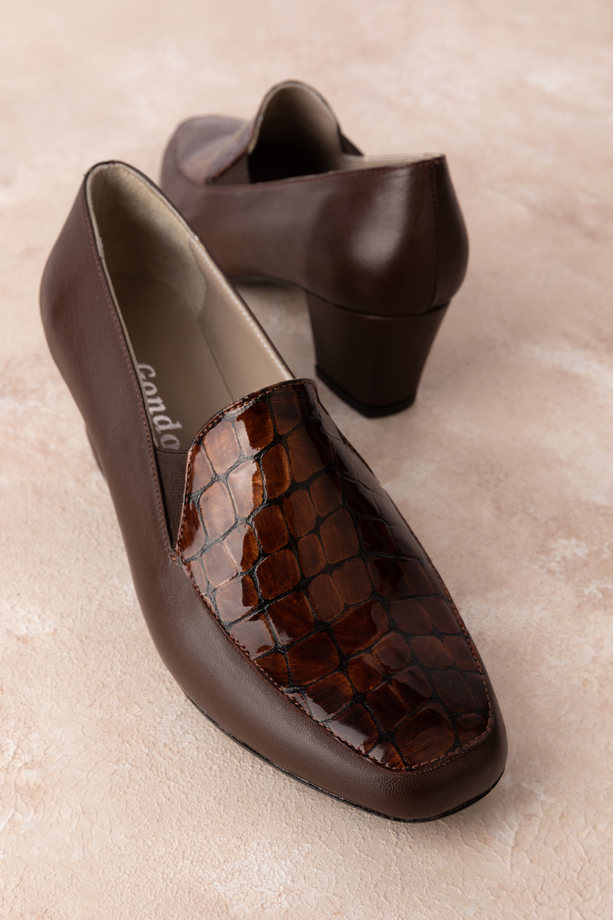 Gondol Hakiki Deri Kısa Topuklu Ayakkabı vdt.61 - Görsel 7