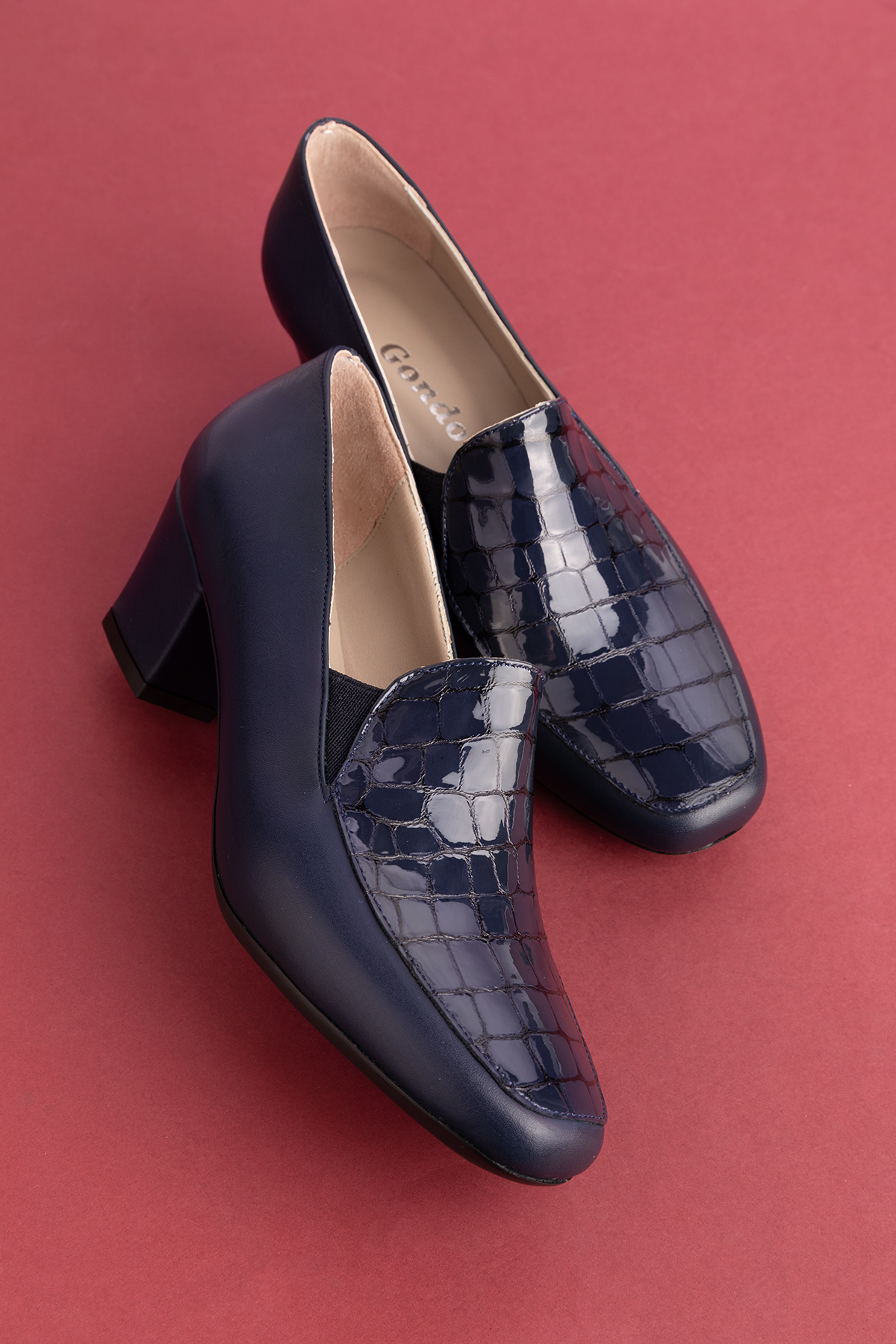 Gondol Kundura Gondol Hakiki Deri Kısa Topuklu Ayakkabı vdt.61 - Görsel 7