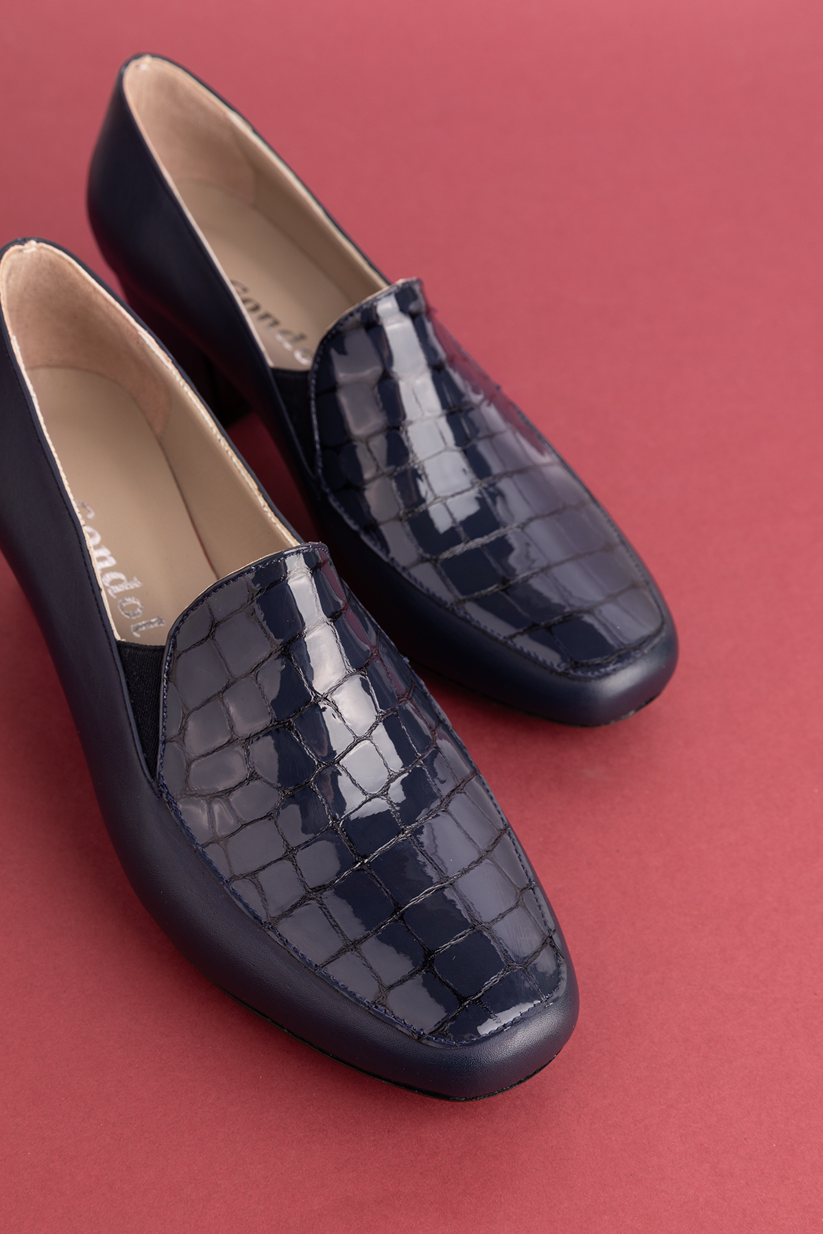 Gondol Kundura Gondol Hakiki Deri Kısa Topuklu Ayakkabı vdt.61 - Görsel 8