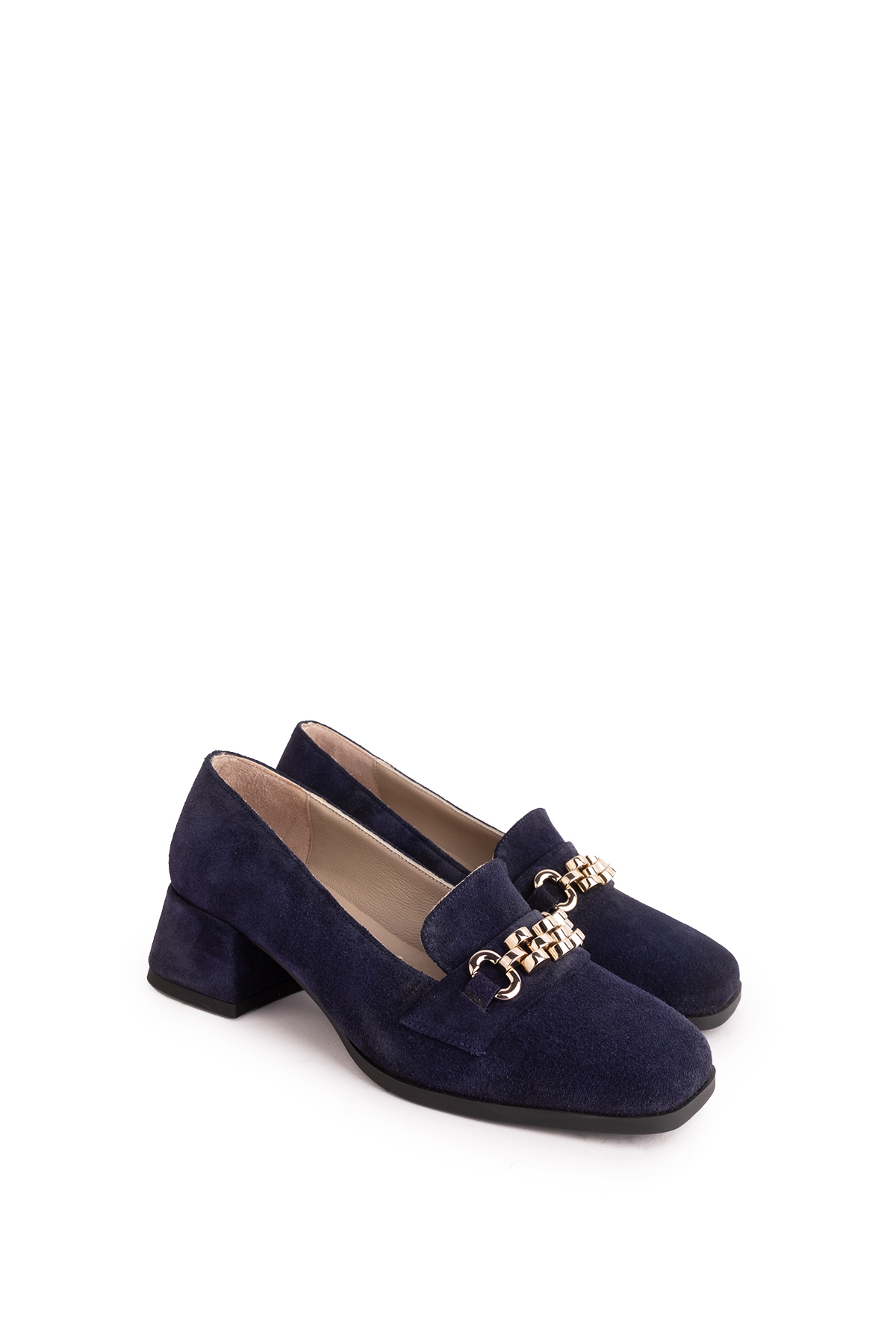 Gondol Hakiki Deri Kısa Topuklu Tokalı Şık Topuklu vdt.143 - Görsel 9