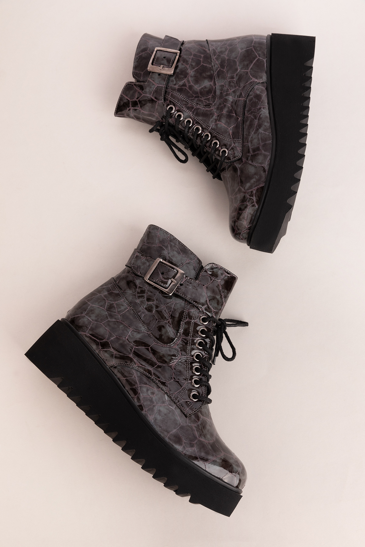 Gondol Kadın Hakiki Deri Dolgu Topuklu Hafif Bot ast.8525 - Görsel 6